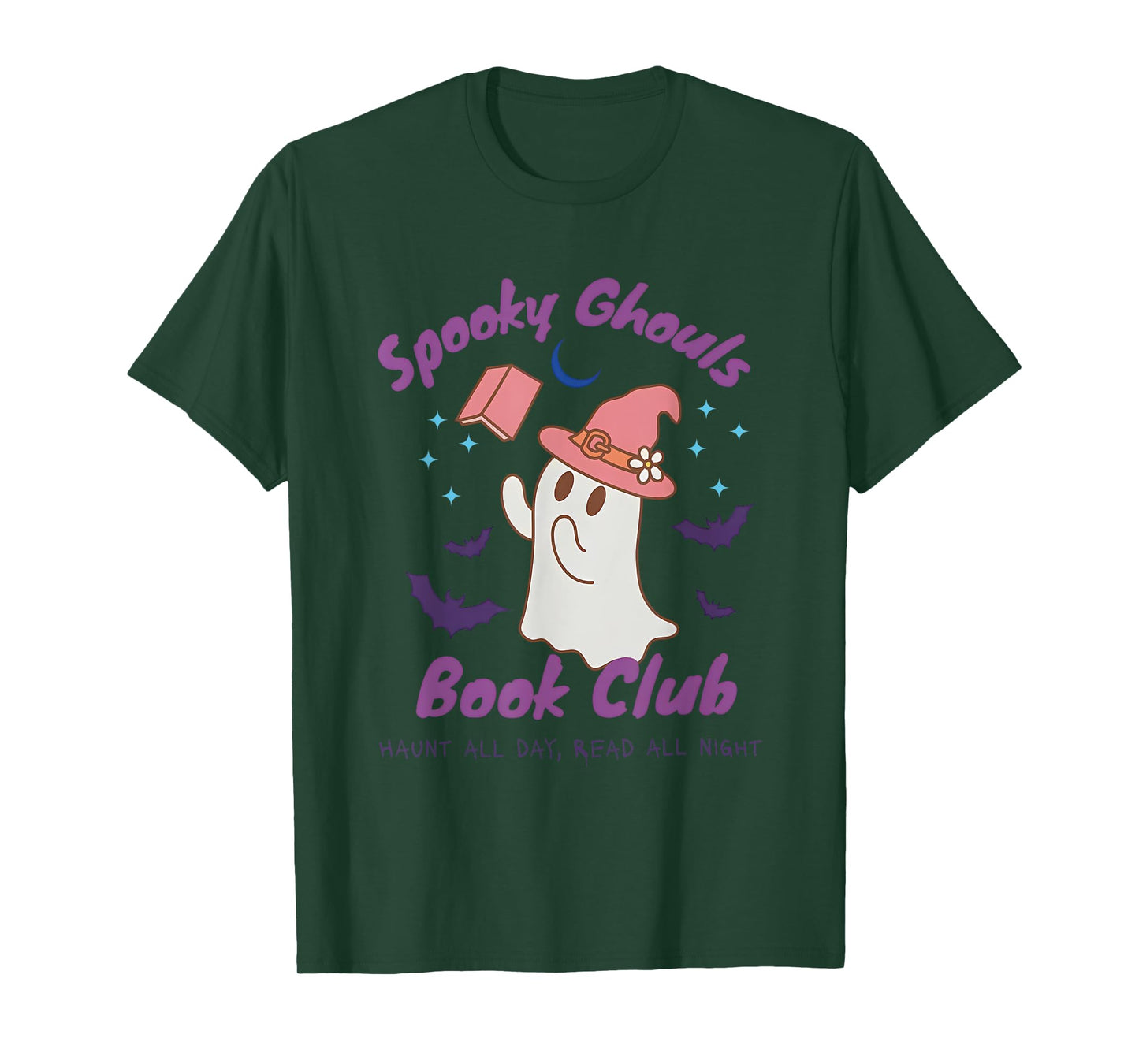 Spooky Ghouls Book Club Funny Bookish Halloween T-Shirt