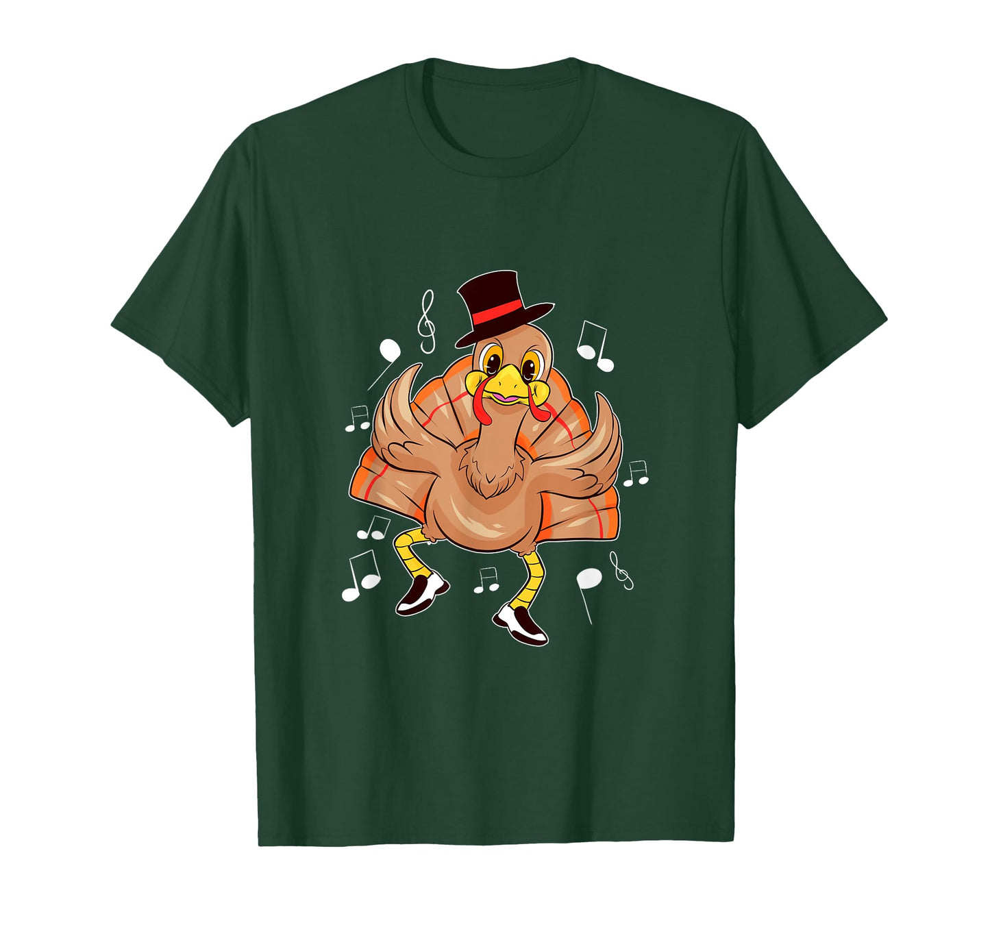Tap Dancing Turkey Thanksgiving Step Dancer T-Shirt