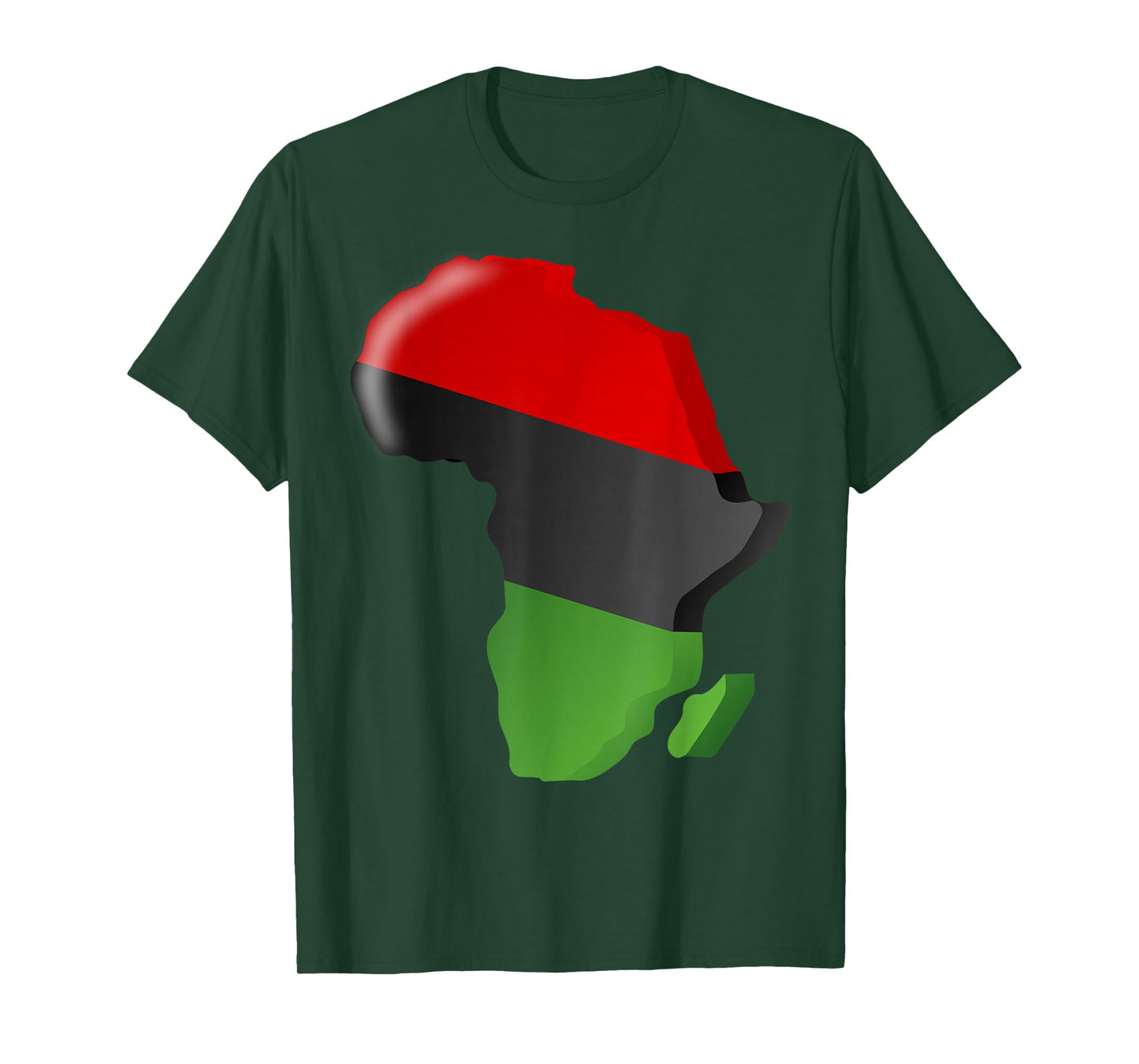 Pan African T-Shirt Unia Flag Map Continent T-Shirt