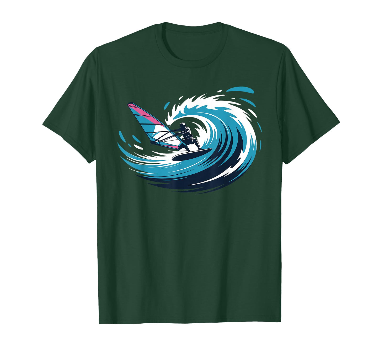 Cool Windsurfing Art for Men Women Kids Windsurf Windsurfer T-Shirt