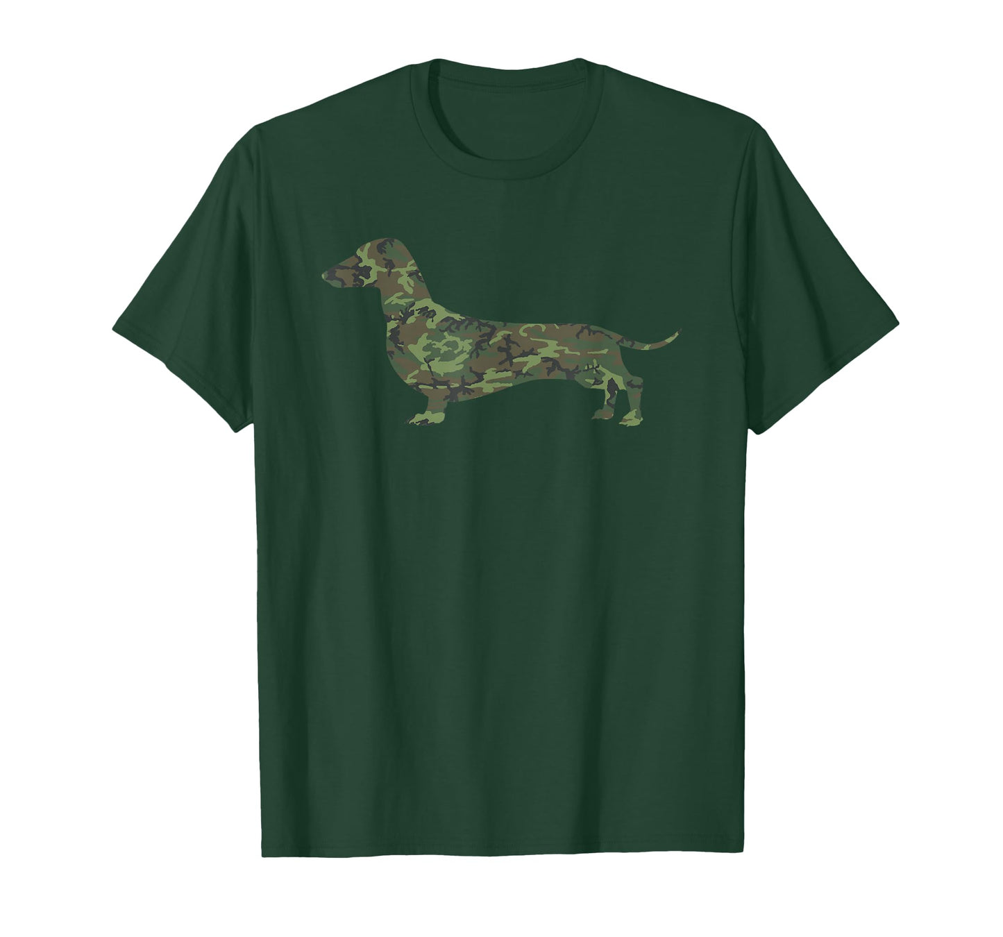 Military Dachshund Camo Print US Sausage Veteran Men Gift T-Shirt