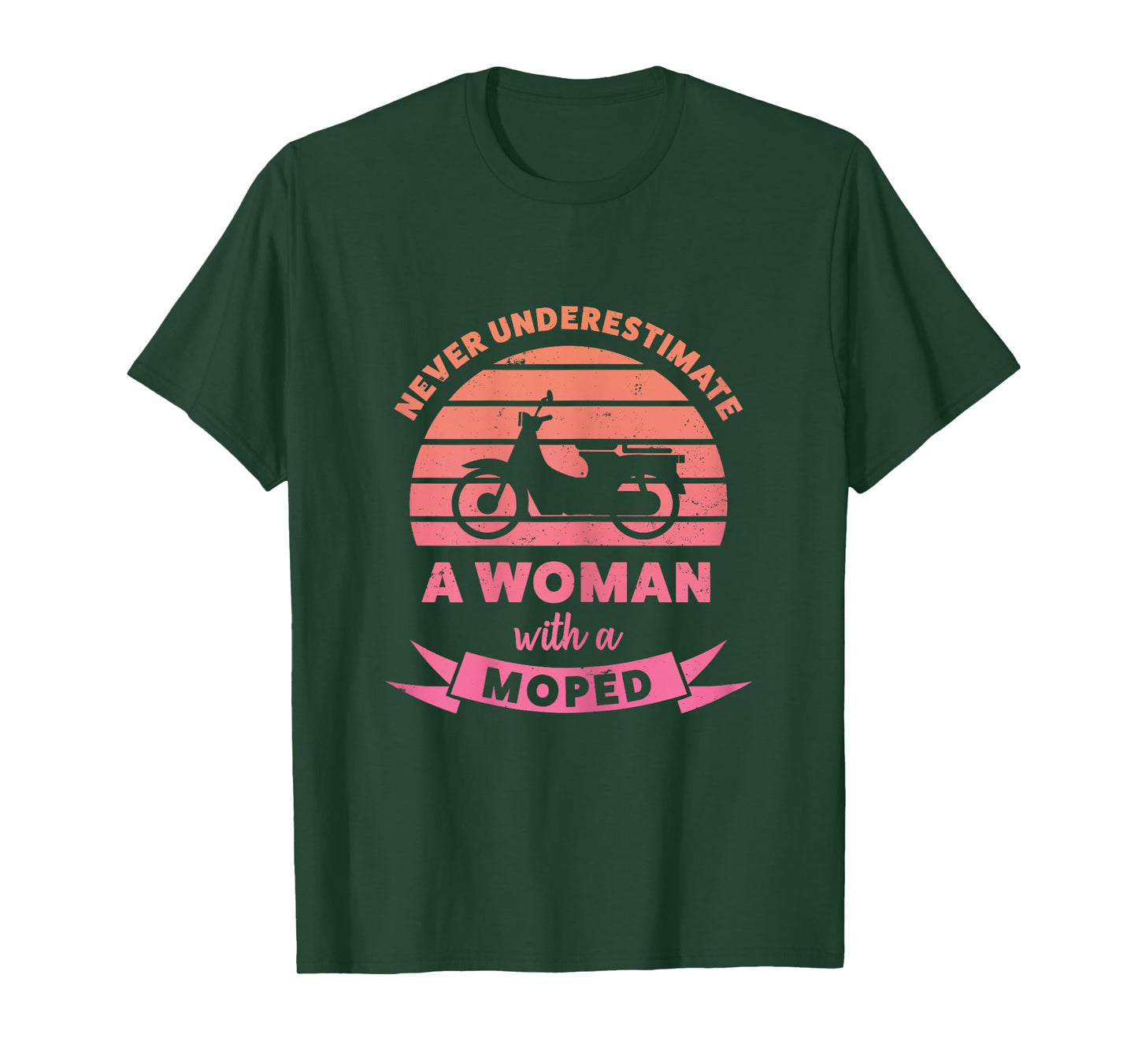 Woman with a Moped Funny Gifts Wife T-Shirt