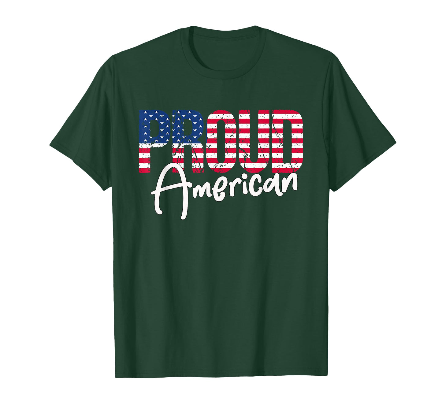 Patriotic 4th Of July Matching Gift Proud To Be An American T-Shirt