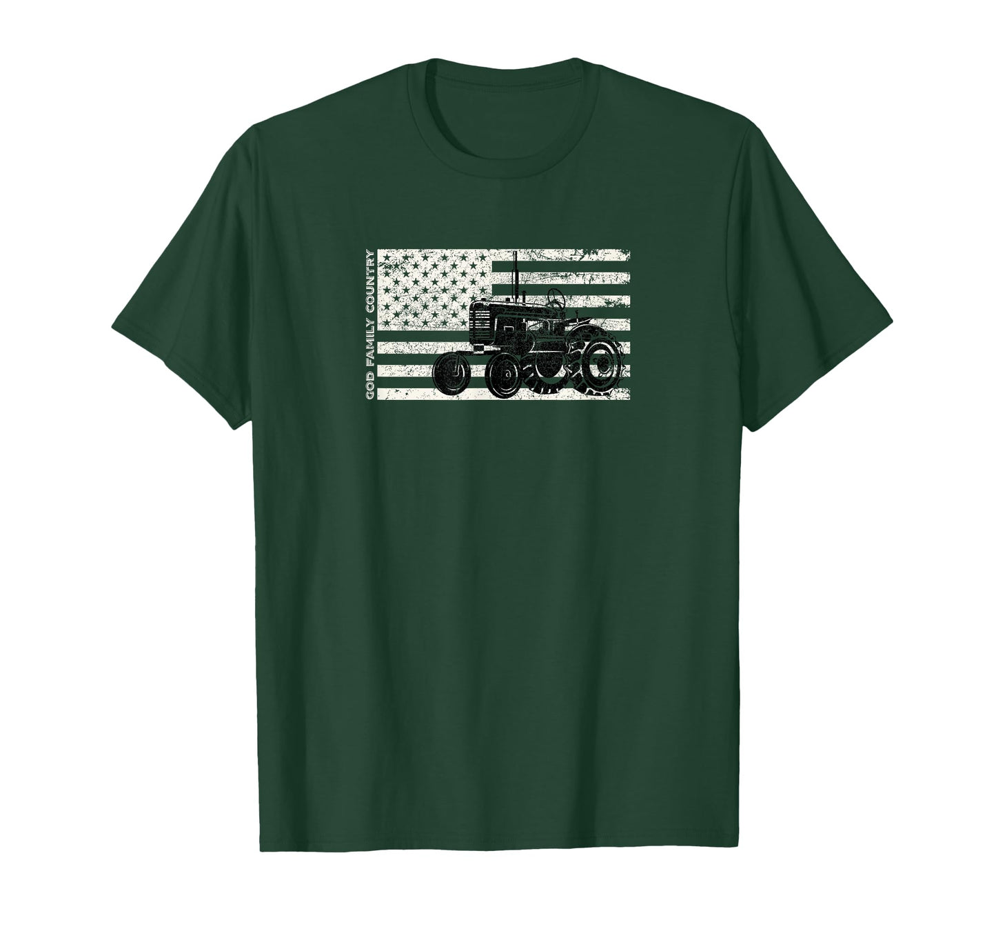 God Family Country vintage Patriotic Farmer T-Shirt T-Shirt for Women Kids Men