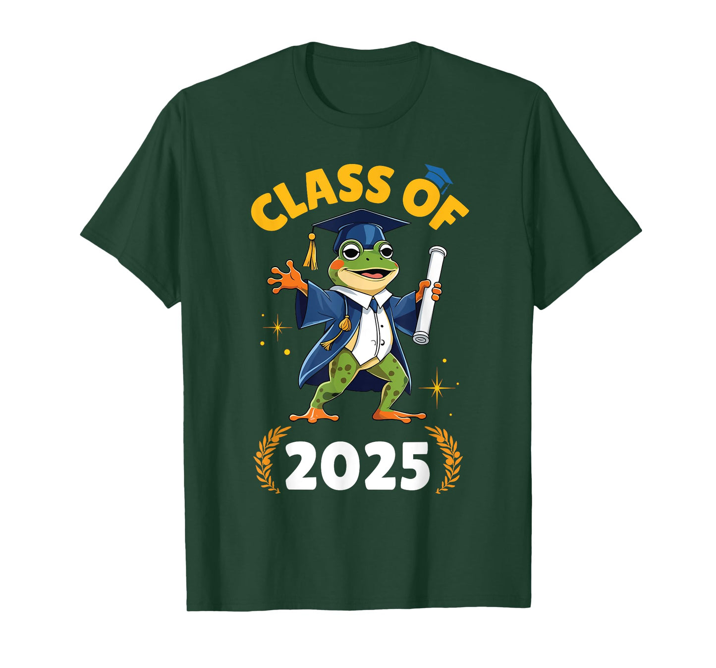 Frog Senior Class Of 2025 Graduate School College University T-Shirt