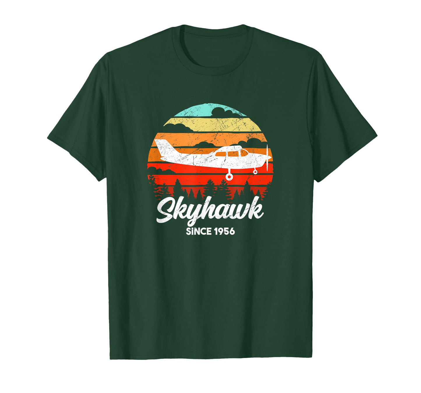 Vintage Pilot C172 Airplane Skyhawk T-Shirt