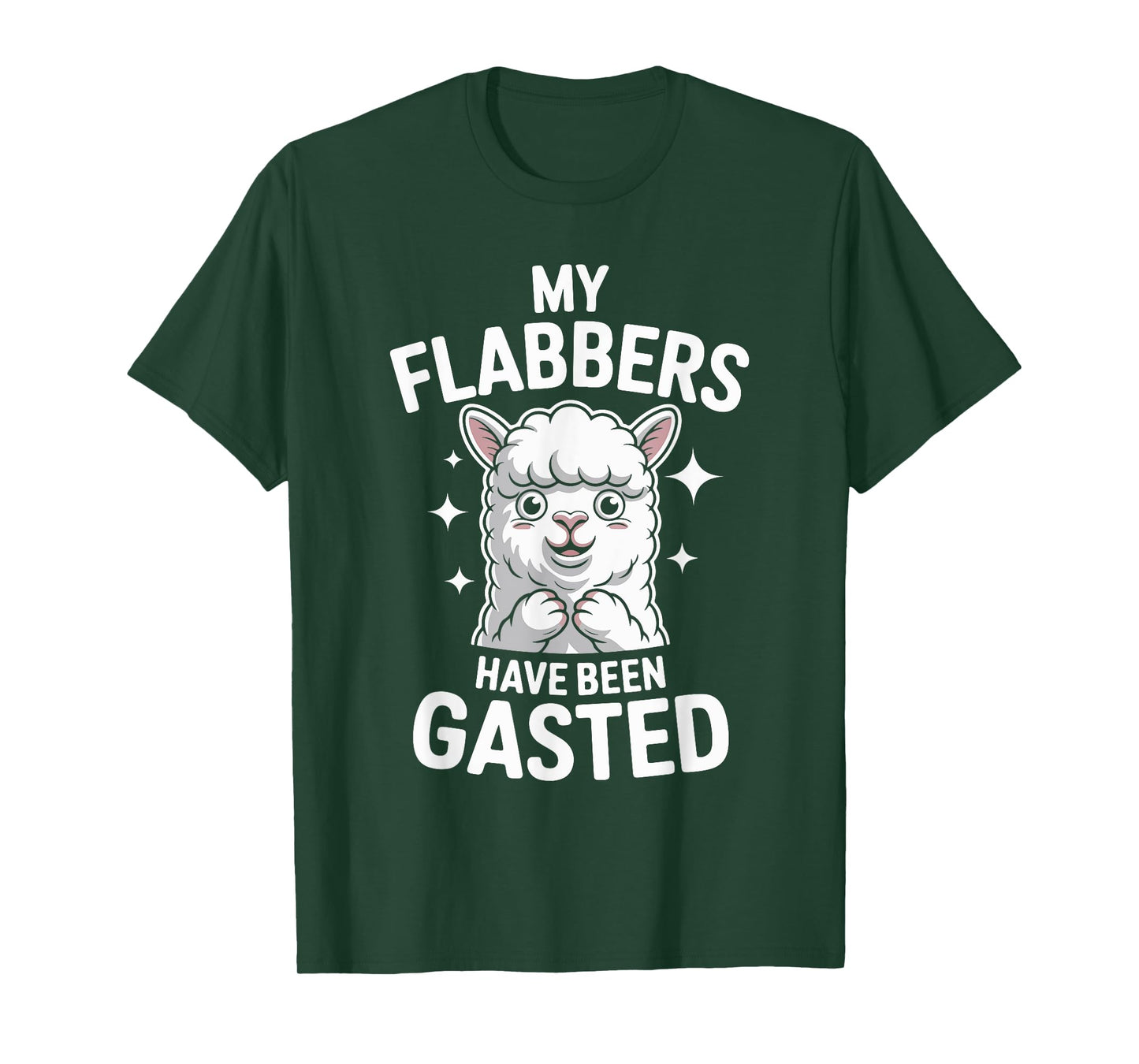 My Flabbers Have Been Gasted Funny Alpaca T-Shirt