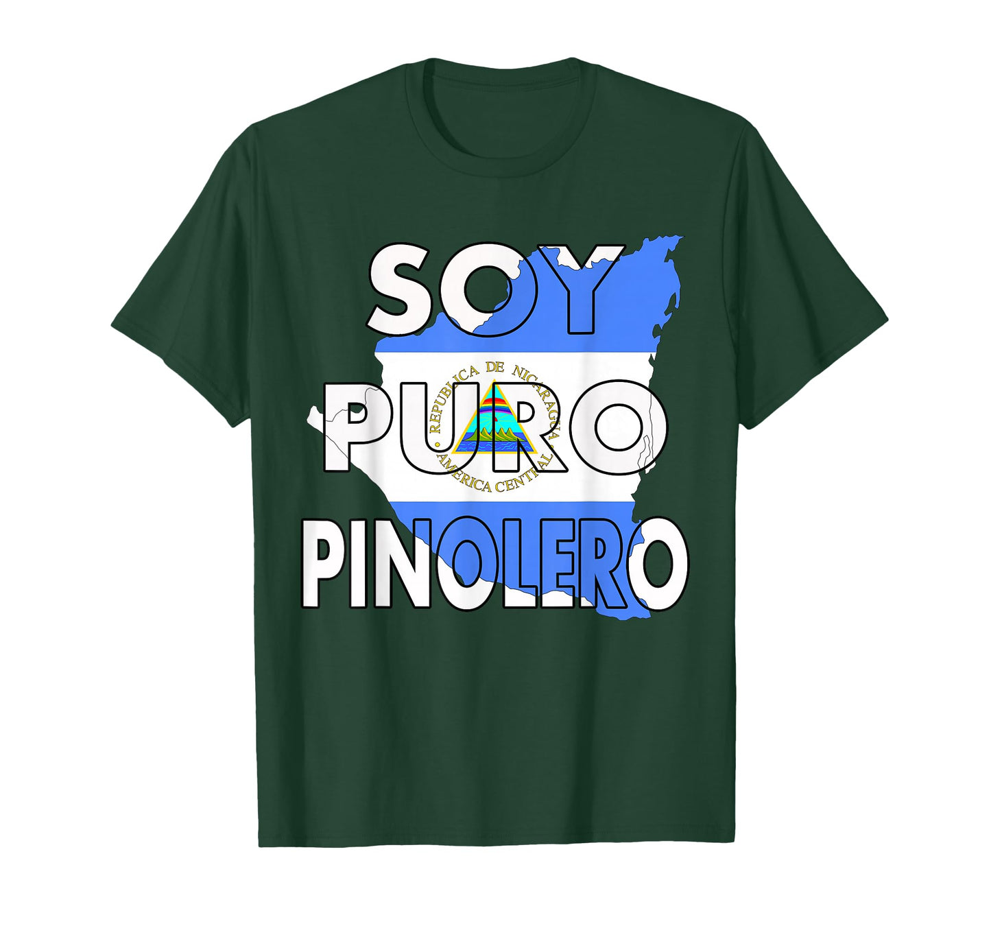 Playera Nicaragüense Puro Pinolero Nicaragua T-Shirt