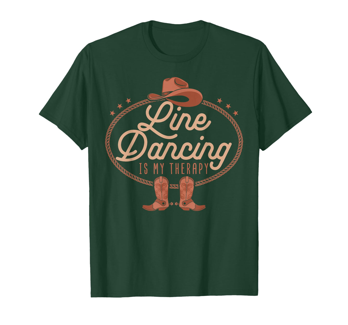 Line Dancing Is My Therapy Country Music Line Dancer T-Shirt