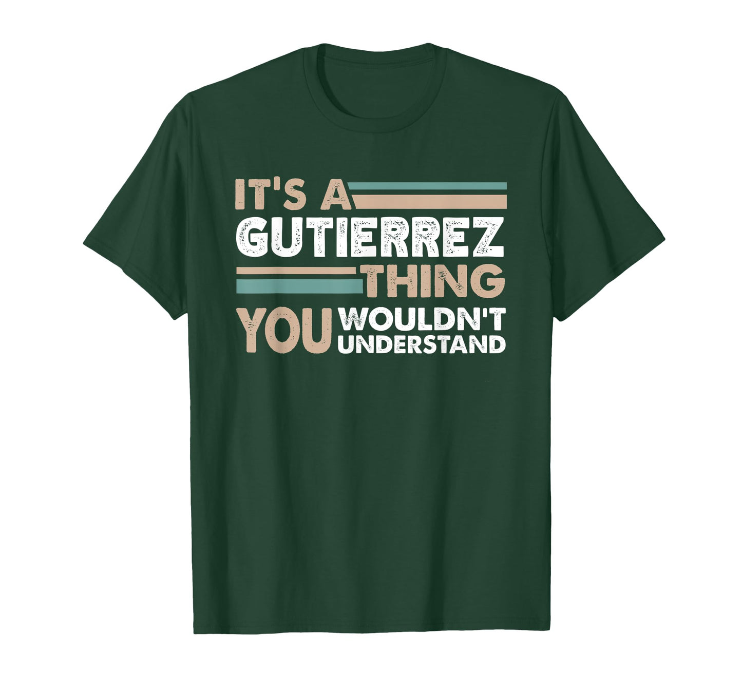 It's A Gutierrez Thing You Wouldn't Understand Family Name T-Shirt