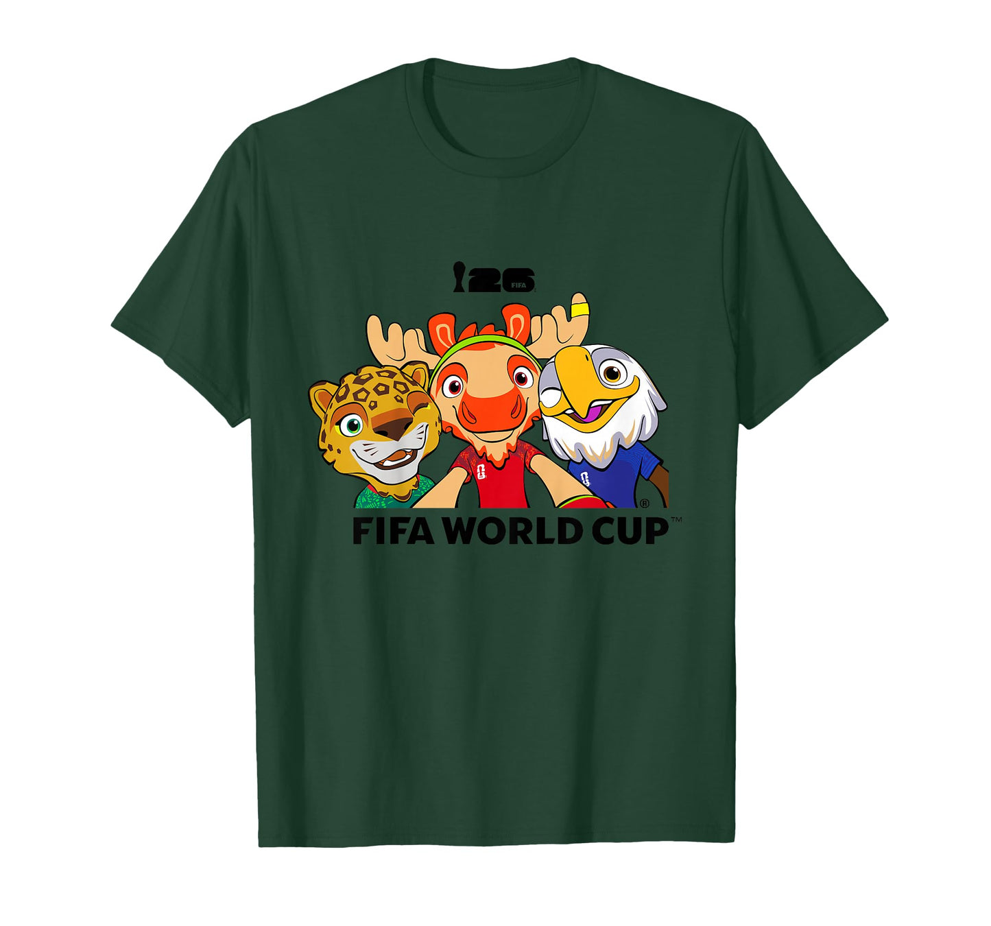 Kids FIFA World CUP26 Host Country Mascots Group T-Shirt