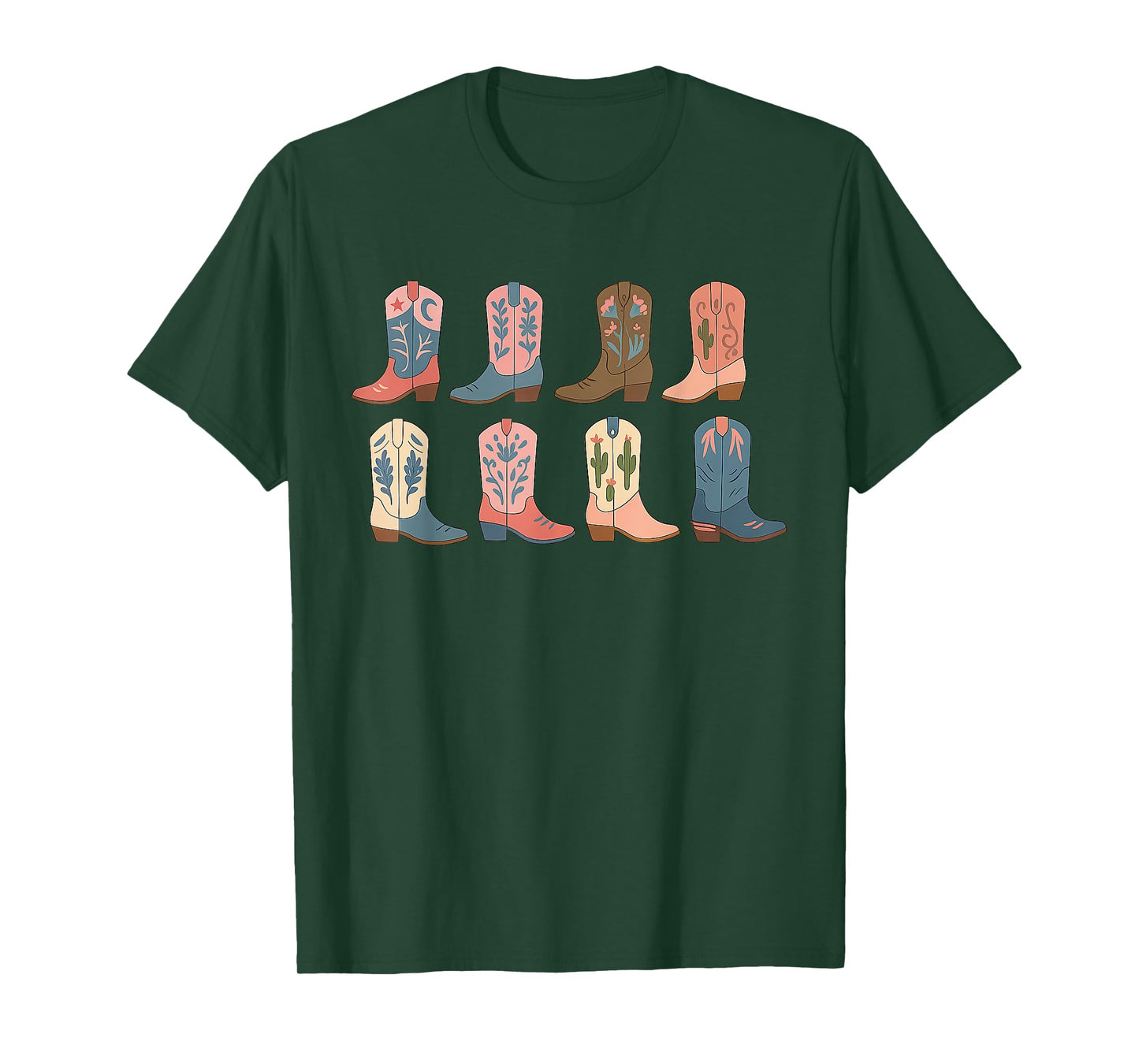Cowgirl Boots Western Graphic for Women and Girls Country T-Shirt