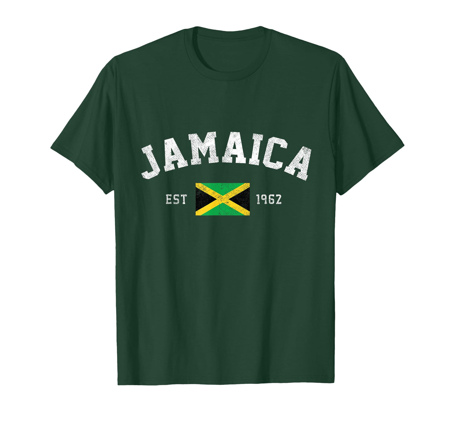Jamaica Est. 1962 Jamaican Flag Independence Day T-Shirt