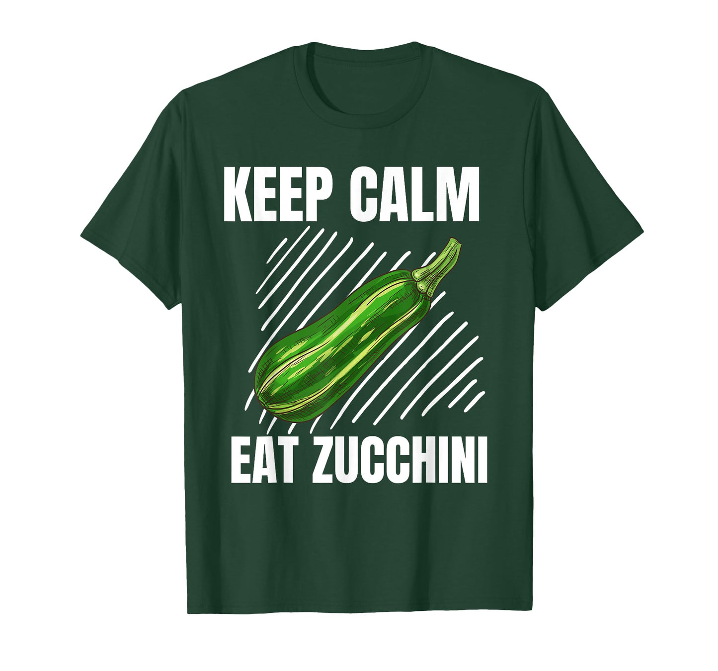 Keep Calm Eat Zucchini Vintage Grunge Zucchini Lover T-Shirt