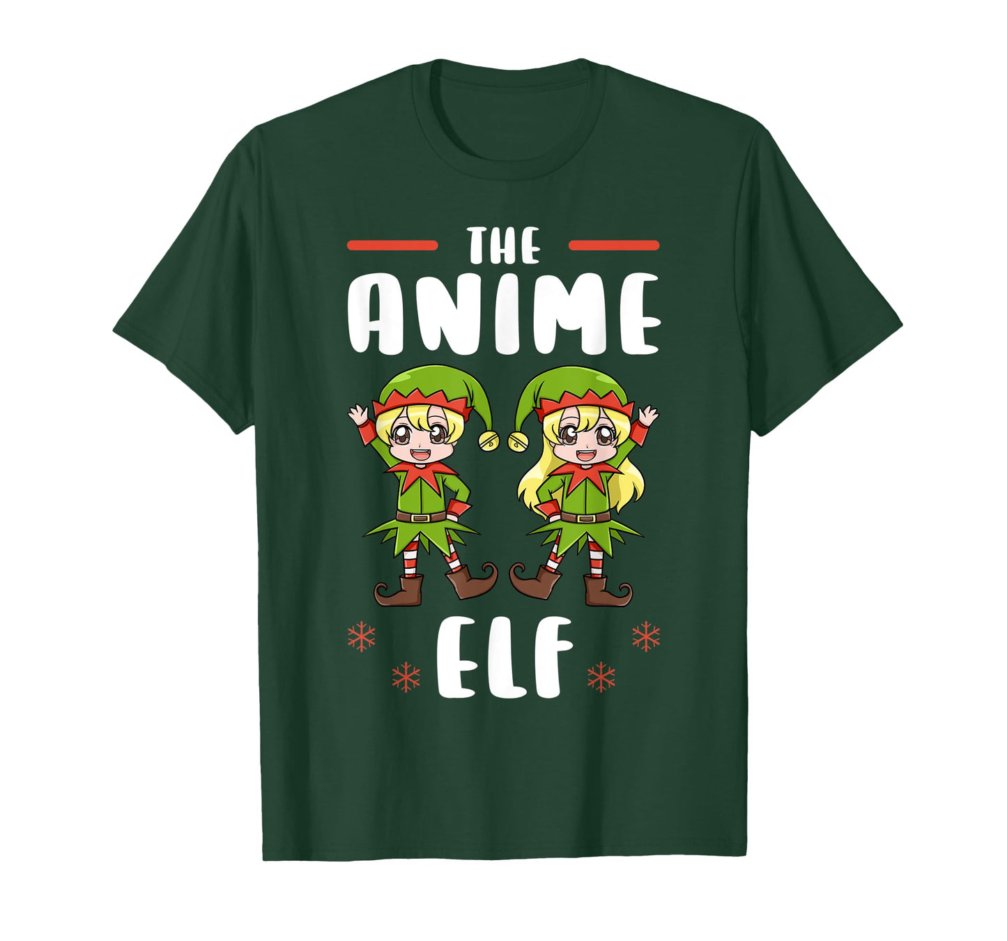 Christmas Anime Elf Kawaii Otaku Japanese Manga Lover T-Shirt