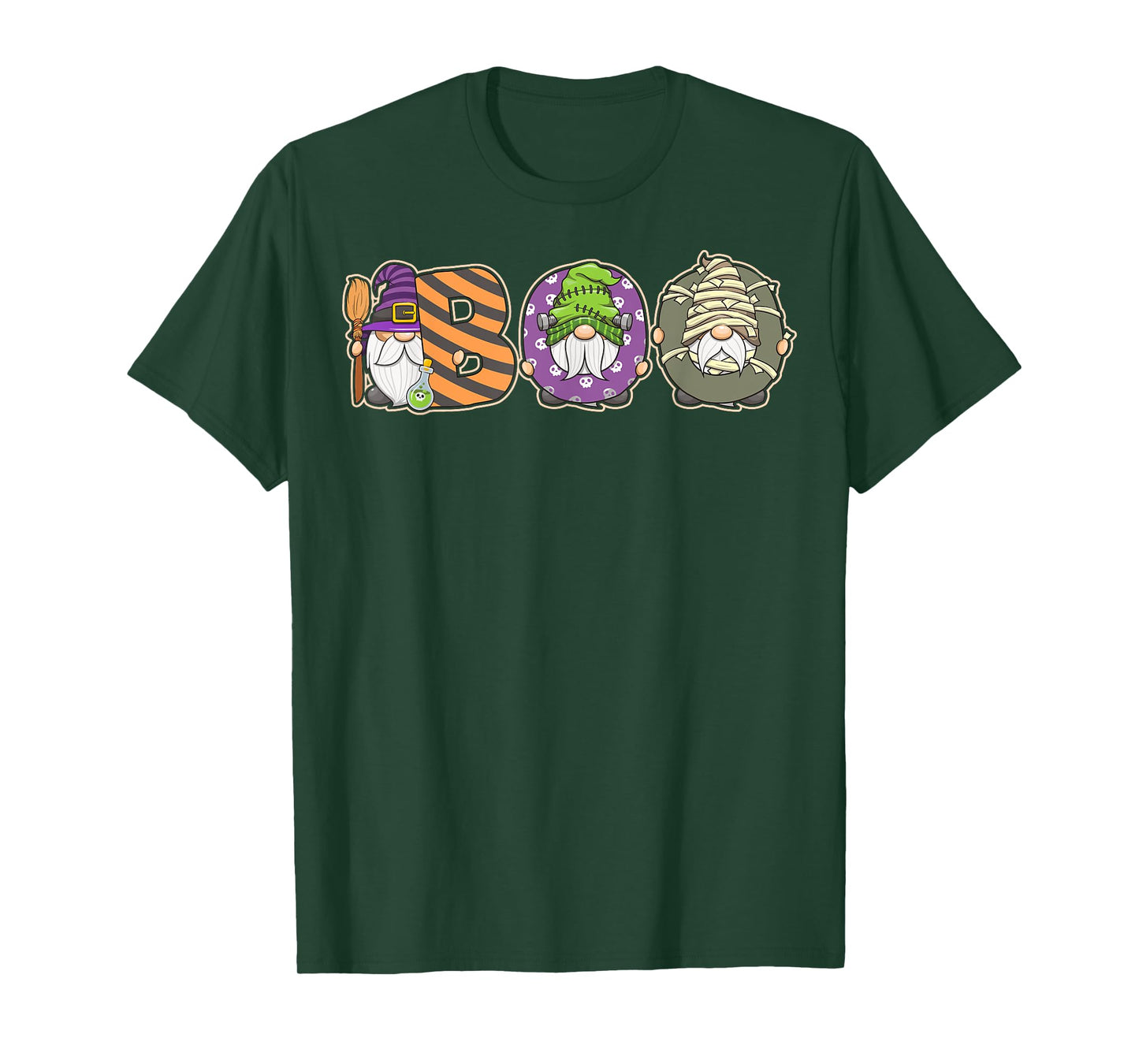 Boo Gnome Spooky Ghost Witches Halloween Costume T-Shirt