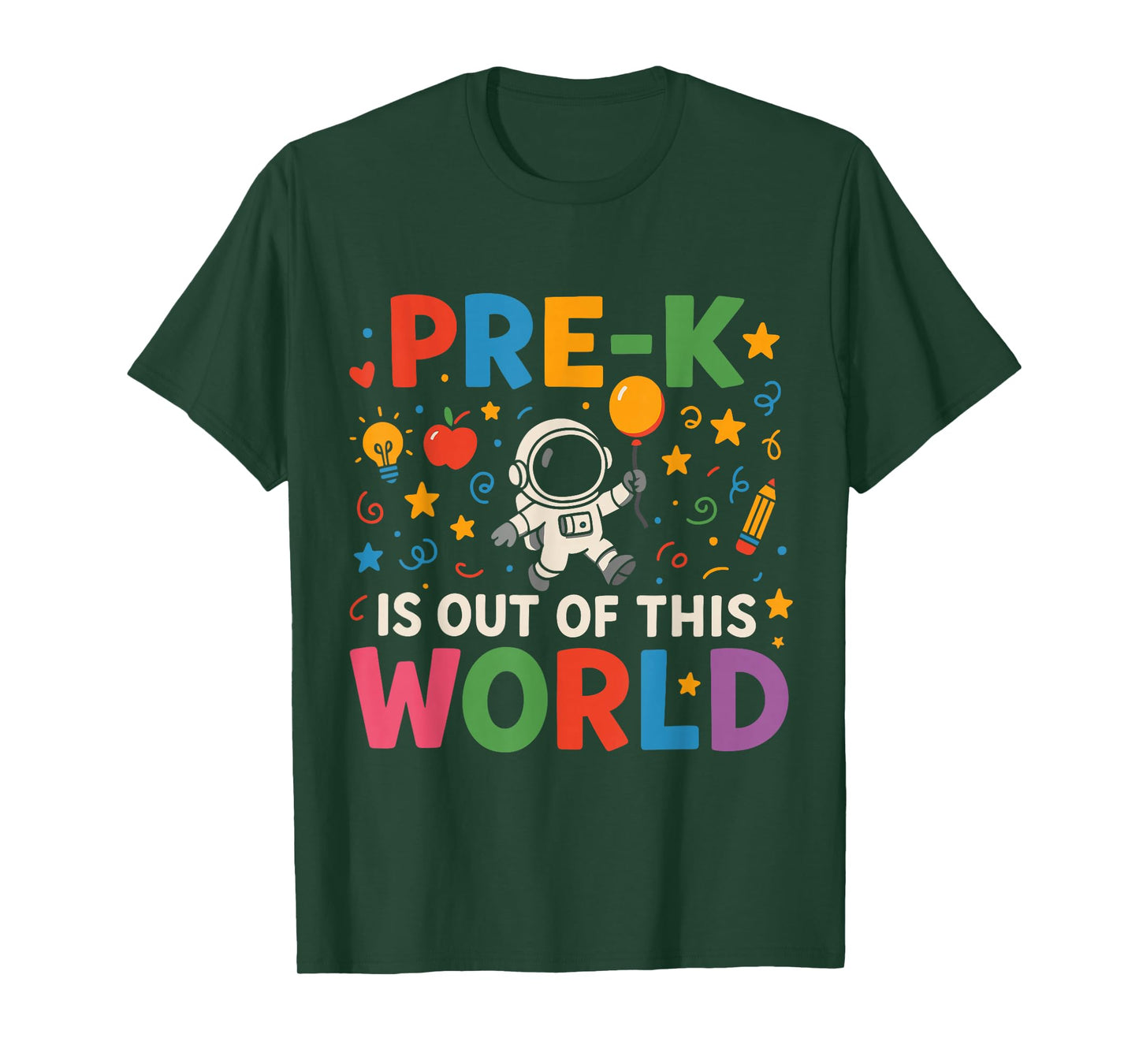 Pre-K is Out of This World Astronaut Kids Design T-Shirt