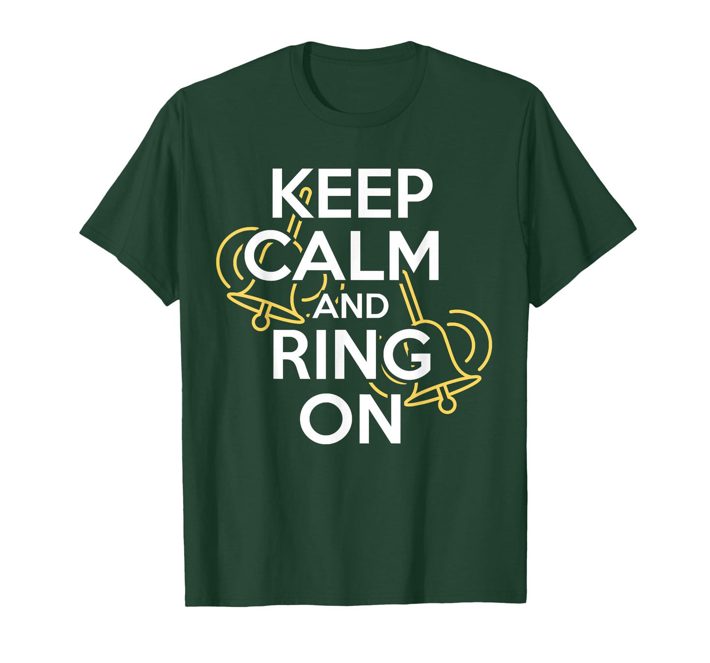 Keep Calm And Ring On Handbell Player Choir Gift T-Shirt