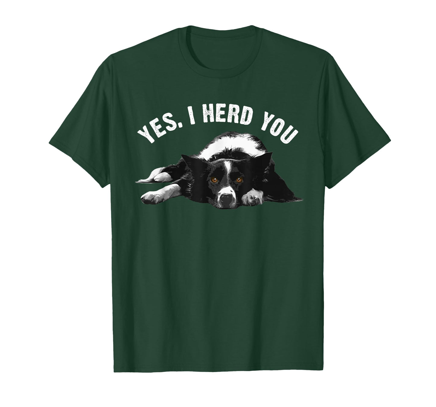 Funny Border Collie Art Men Women Puppy Border Collie Lovers T-Shirt