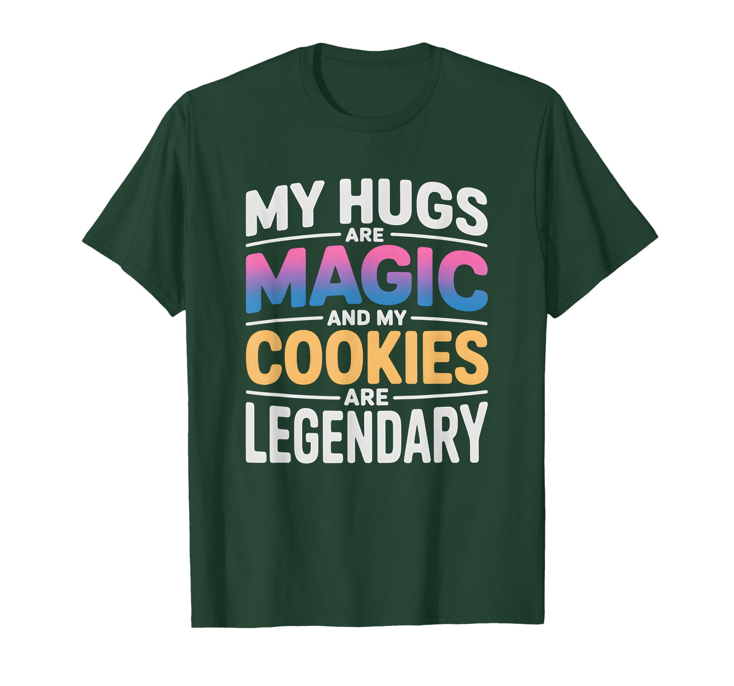 Funny Grandma Magic Hugs Legendary Cookies Grandparents T-Shirt