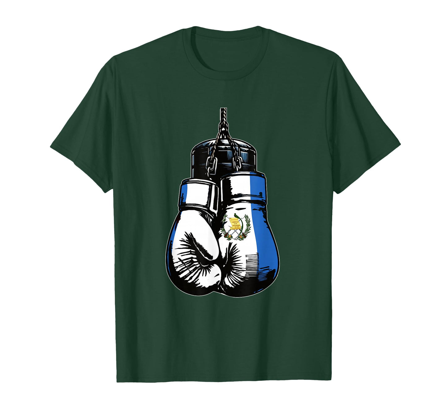 Proud Heritage Guatemala Flag Boxing Gloves T-Shirt
