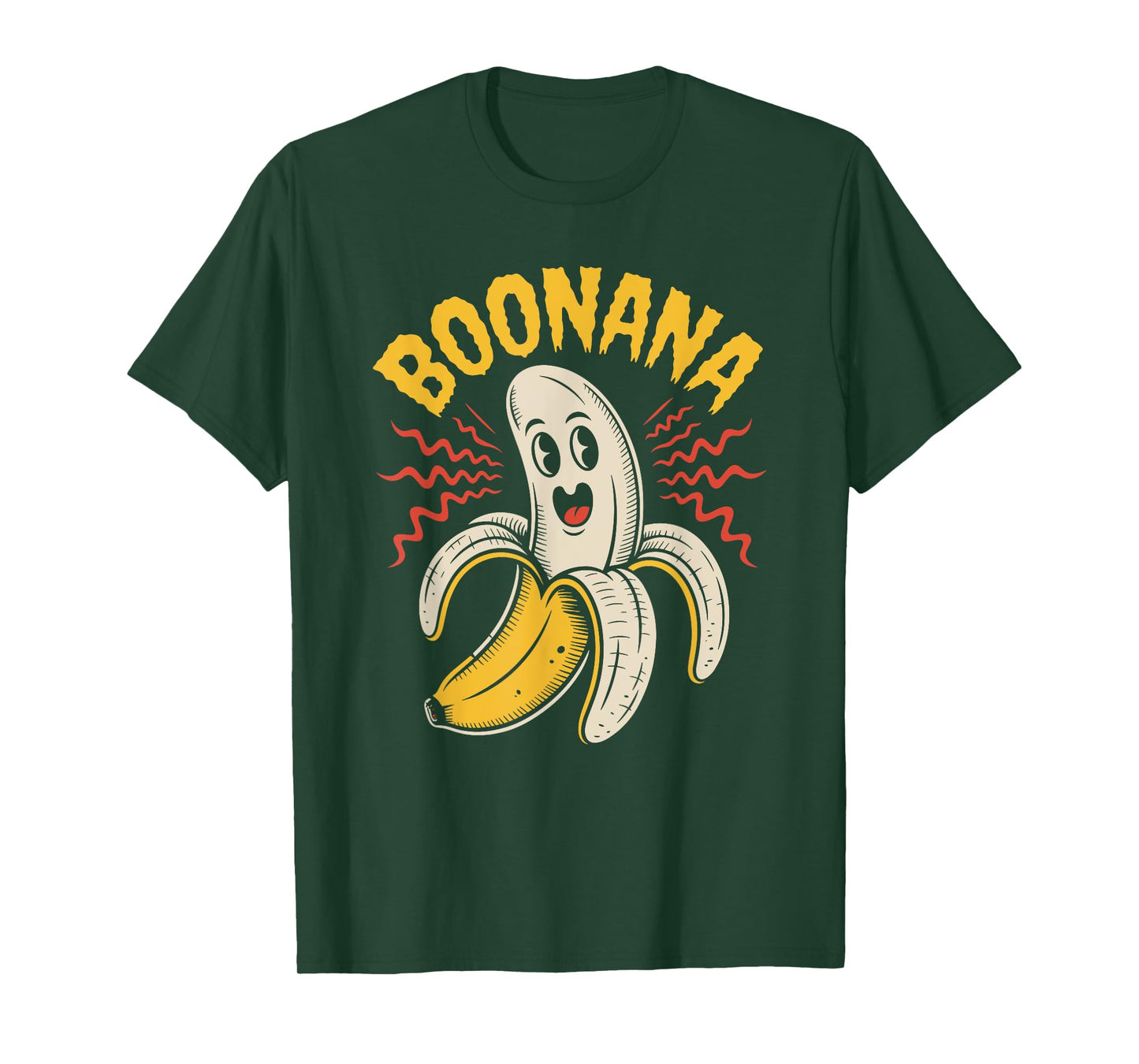 Boonana Cute Ghost Banana Halloween Costume Men Women Kids T-Shirt