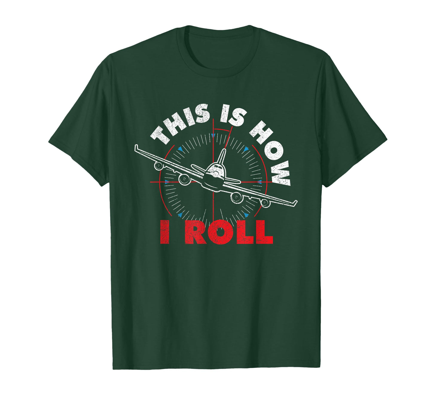 Airline Pilot Shirts Is How I Roll - Airline Pilot Aviator Aircraft Lover T-Shirt Black