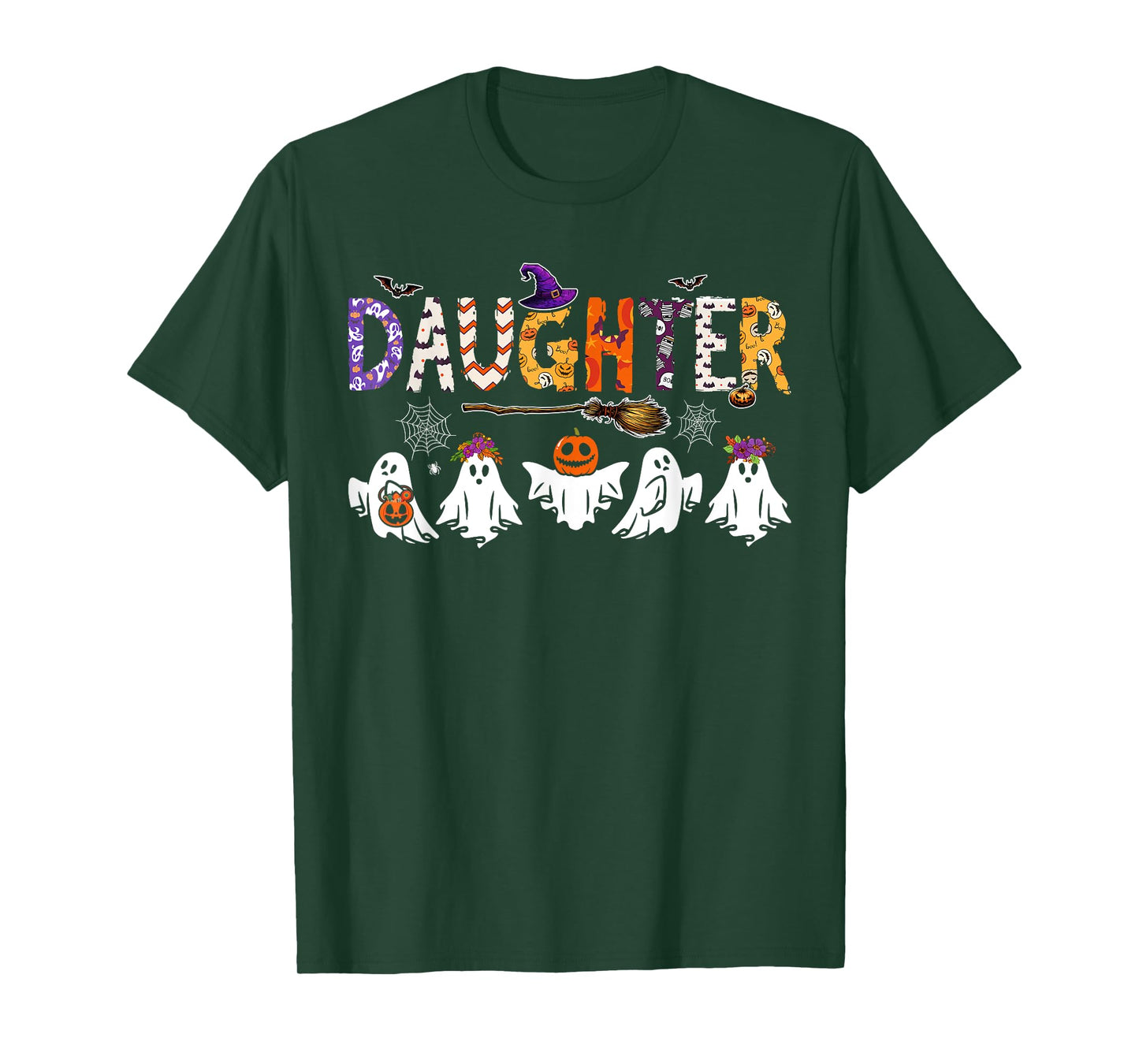 Daughter Halloween Boo Ghost Horror Costume Funny Party T-Shirt