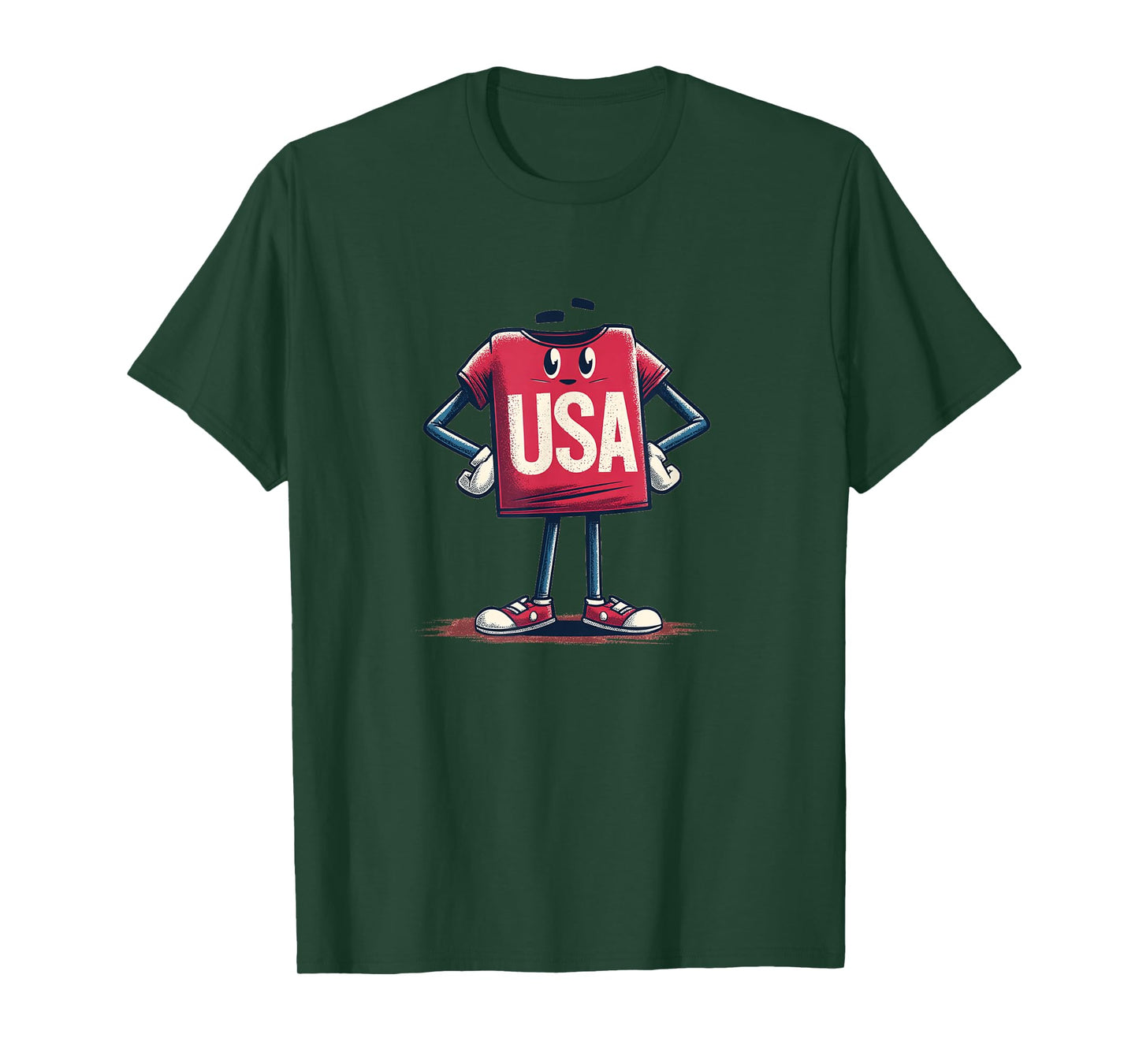 Nice Red Patriotic Clothe Costume for T-Shirt