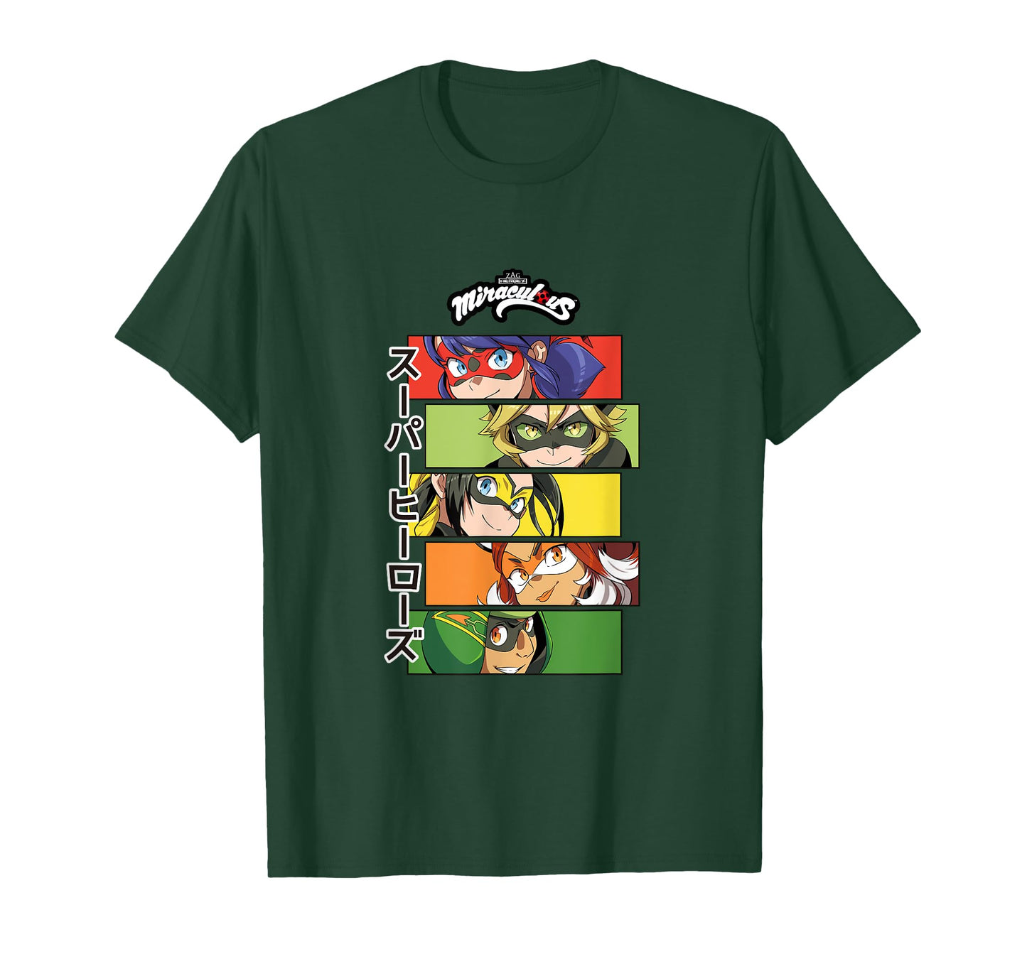 Miraculous Ladybug Cat Noir Manga Super Heroez 2 T-Shirt