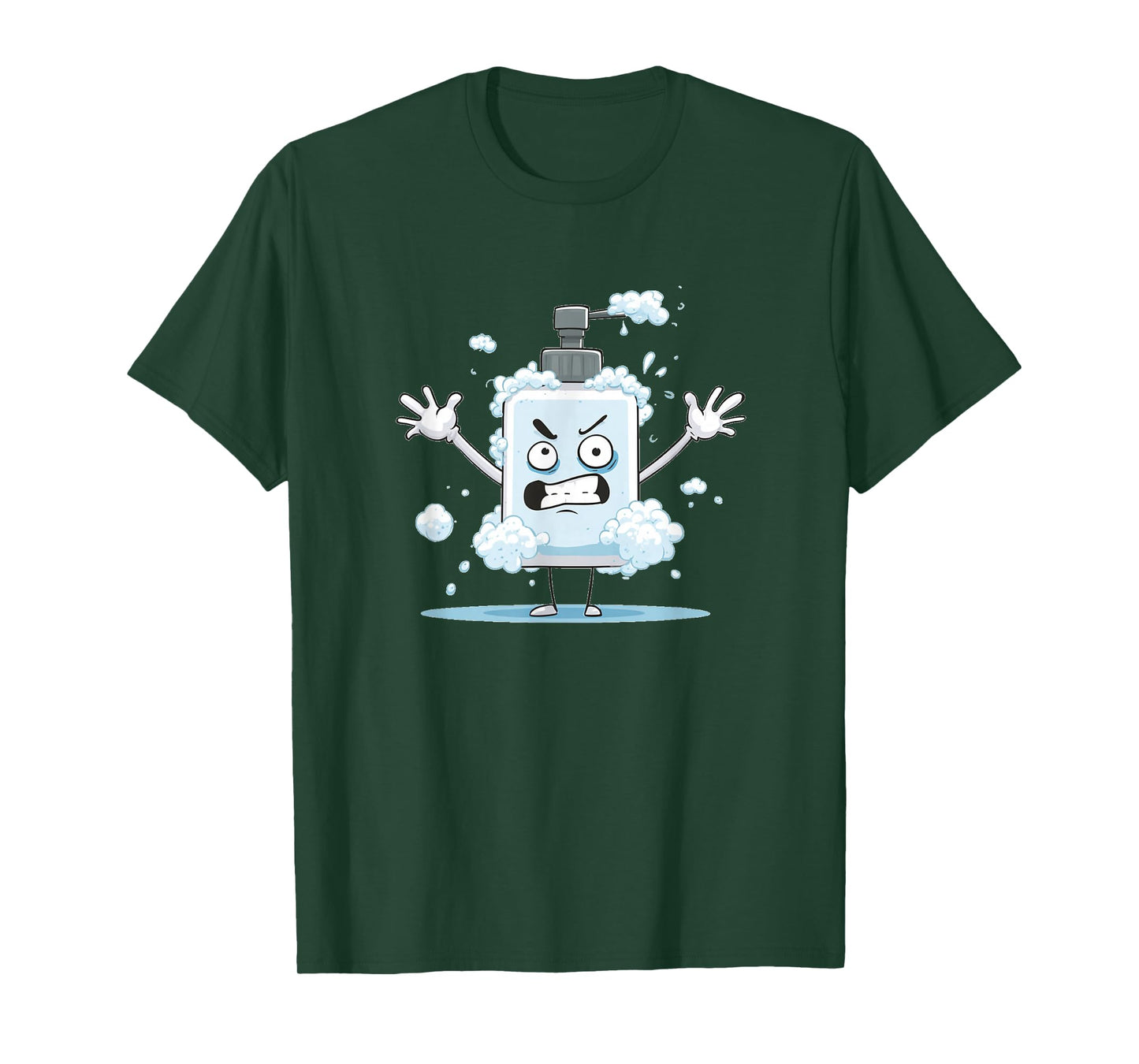 Funny Freaking Out Soap Dispenser with Foam Costume T-Shirt