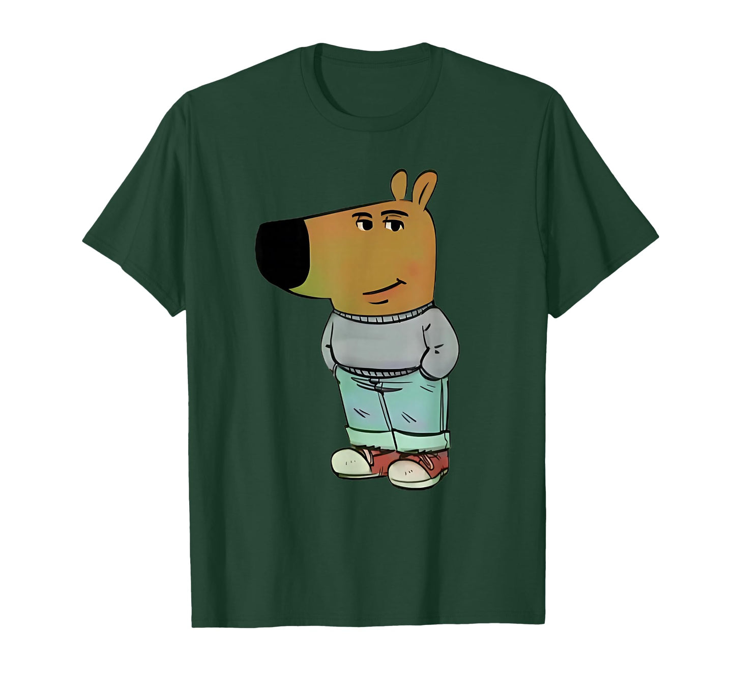 Funny Gen Alpha Chill Guy Meme Dog Cool Internet Statement T-Shirt