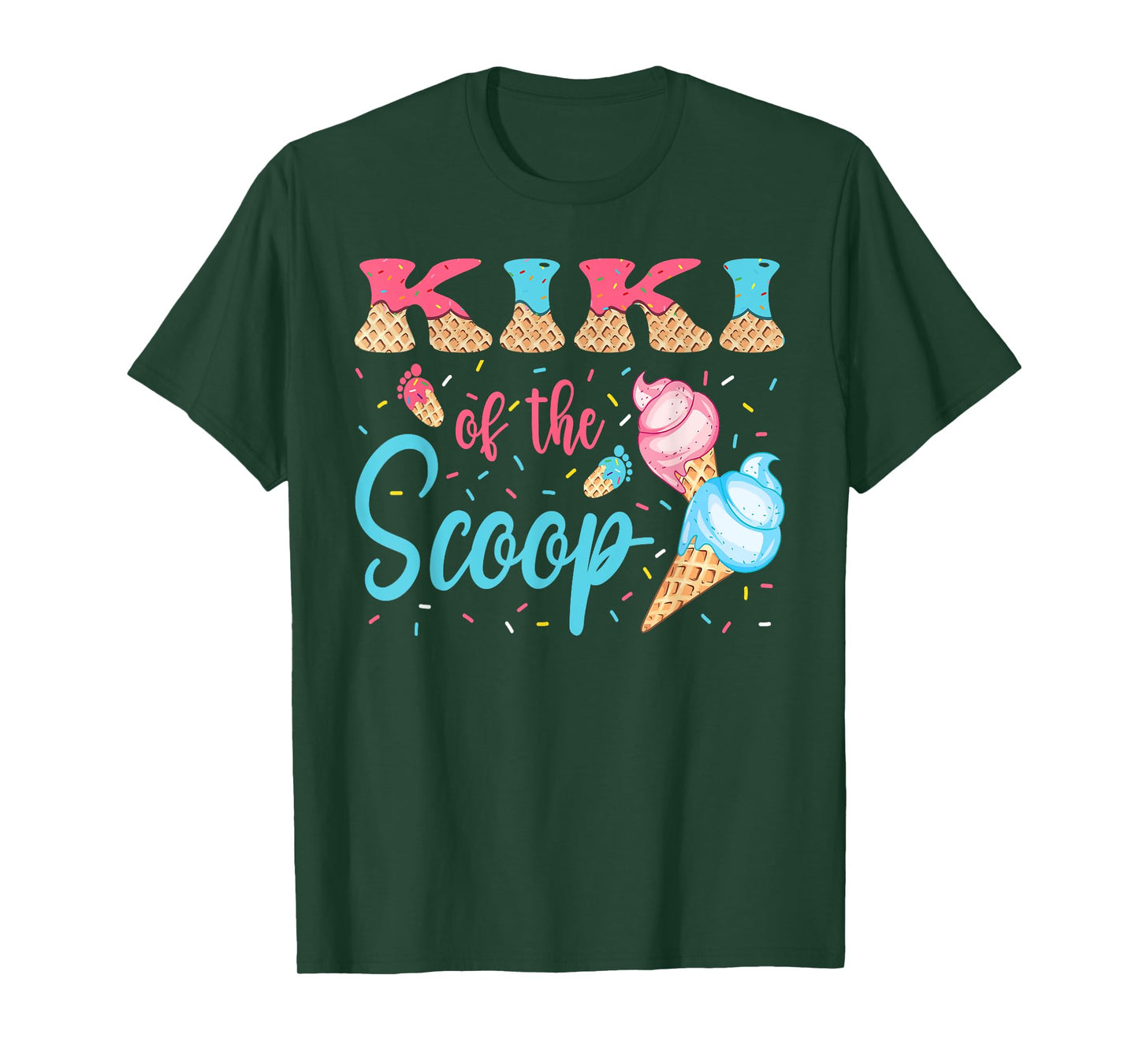 Kiki Of The Scoop Ice Cream Gender Reveal Baby Shower T-Shirt