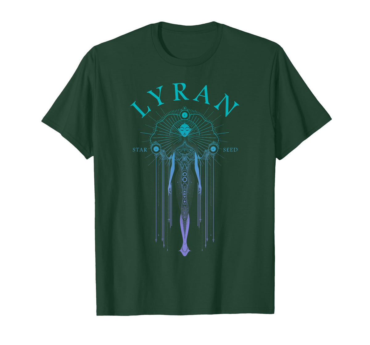Lyran Starseed Feline Energy Being T-Shirt
