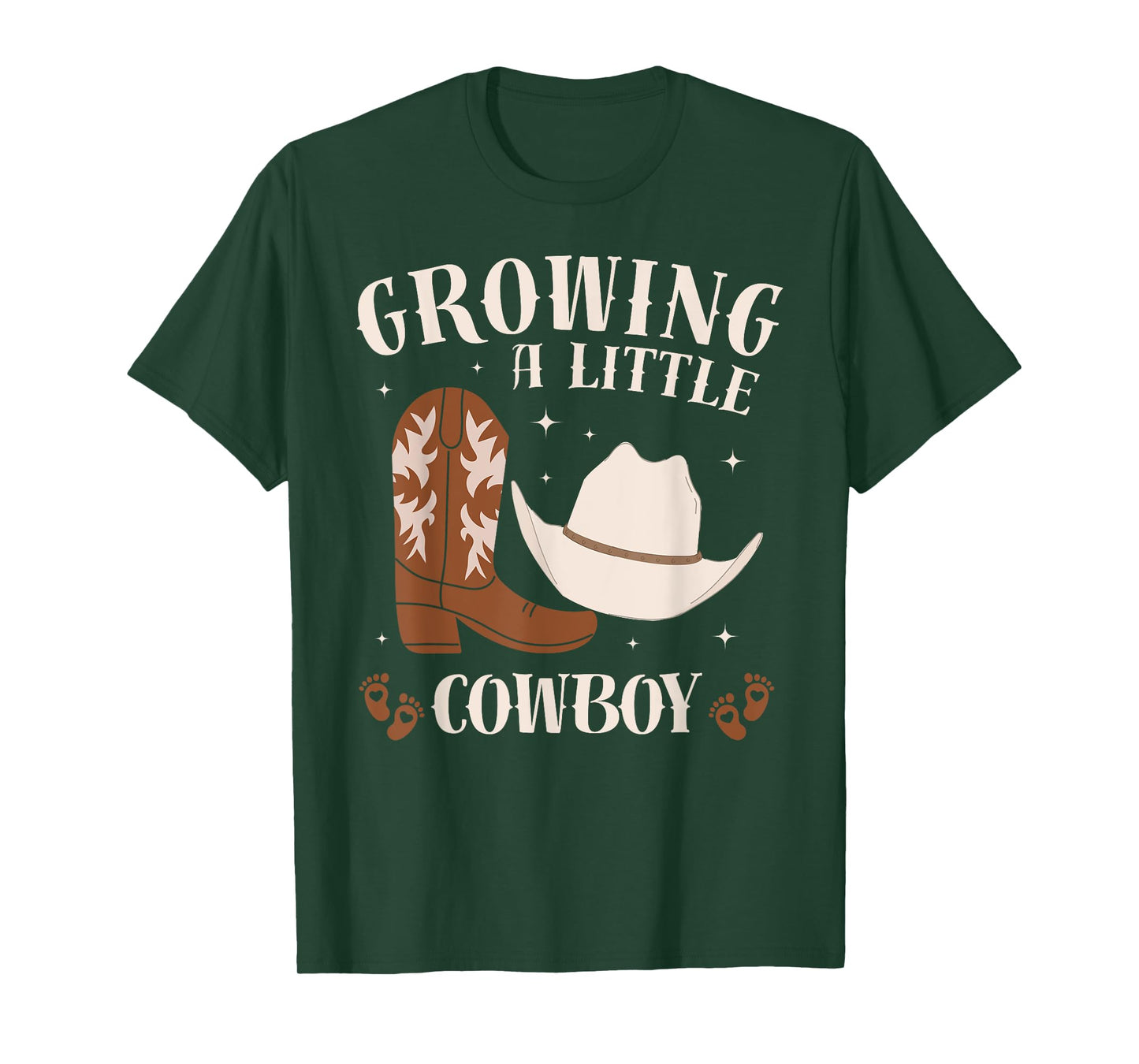Growing a Little Cowboy Pregnancy Announcement Western T-Shirt