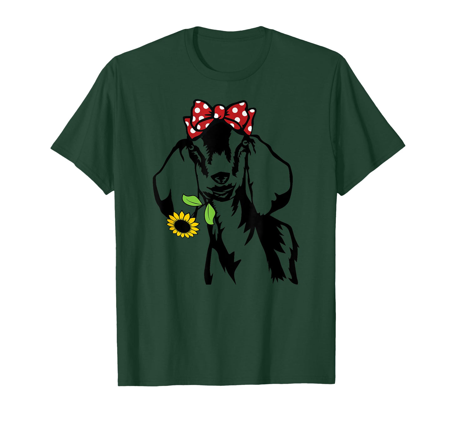 Goat mom goat sunflower, nubain goat T-Shirt