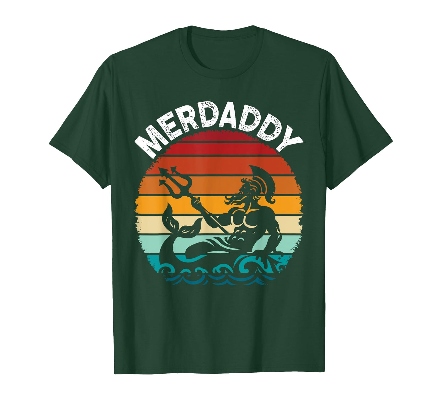 Merdaddy Security Merman Mermaid Daddy Fish Father's Day T-Shirt