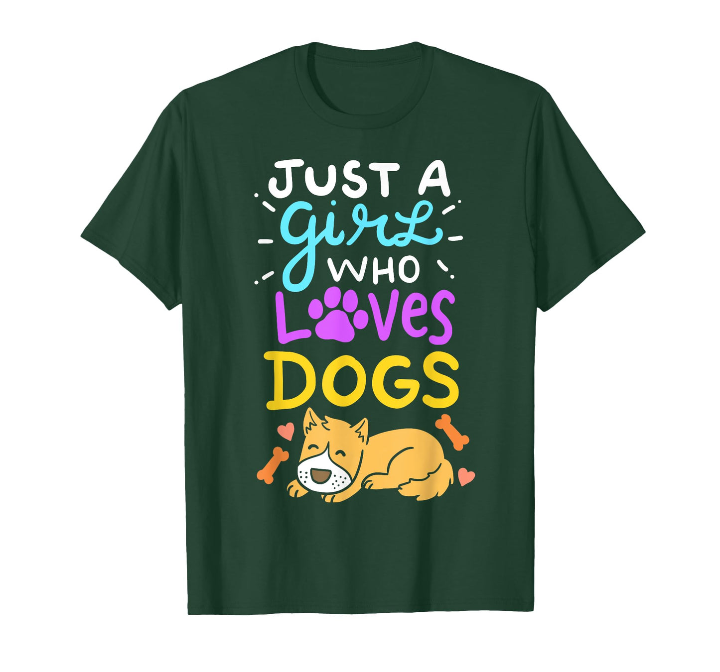 Just A Girl Who Loves Dogs T-Shirt