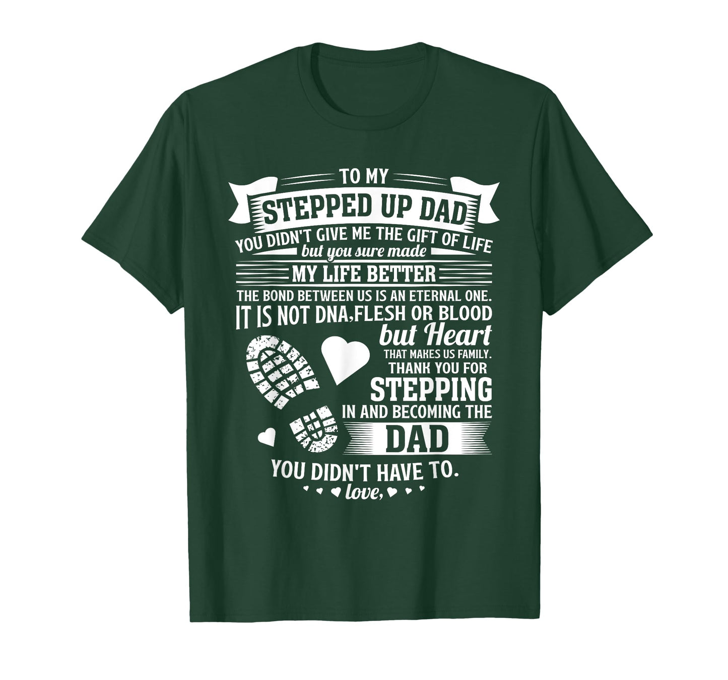 To my stepped up dad thanks for stepping in stepdad birthday T-Shirt
