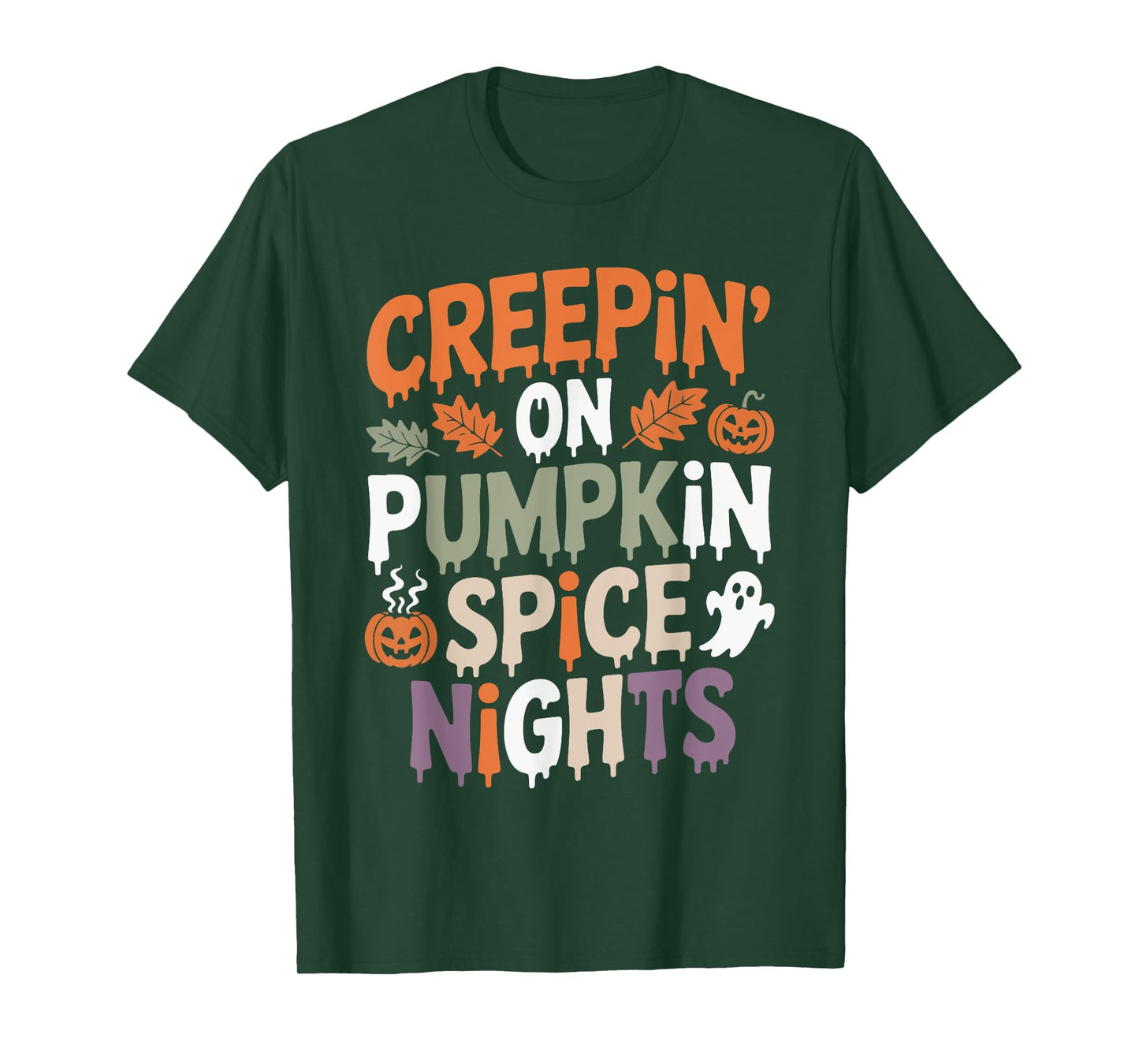 Autumn Evenings & Pumpkin Spice Magic Fall Vibes Halloween T-Shirt