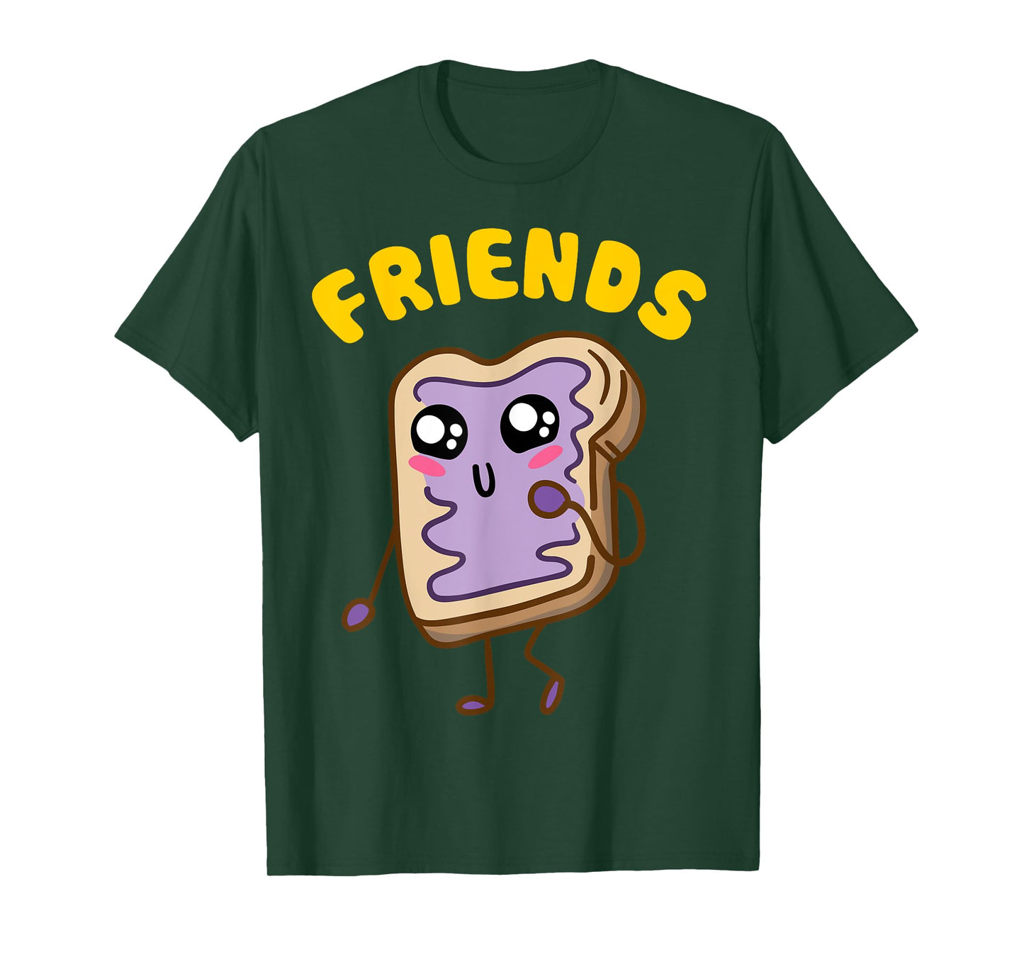 Kawaii Peanut Butter - Jelly - 2/2 BFF Best Friends Matching T-Shirt
