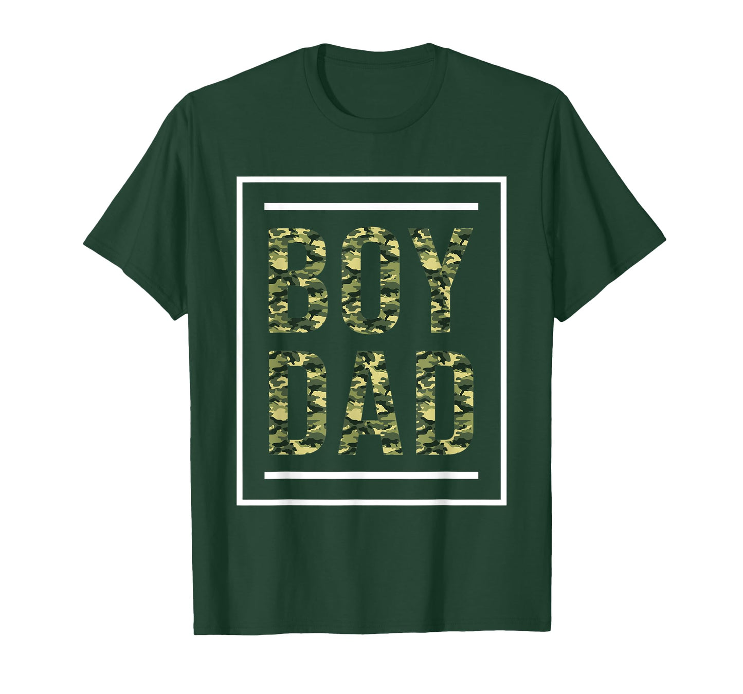 Mens Boy Dad Camo Color Shirt For Father Of Boy Cute Dad Shirt T-Shirt