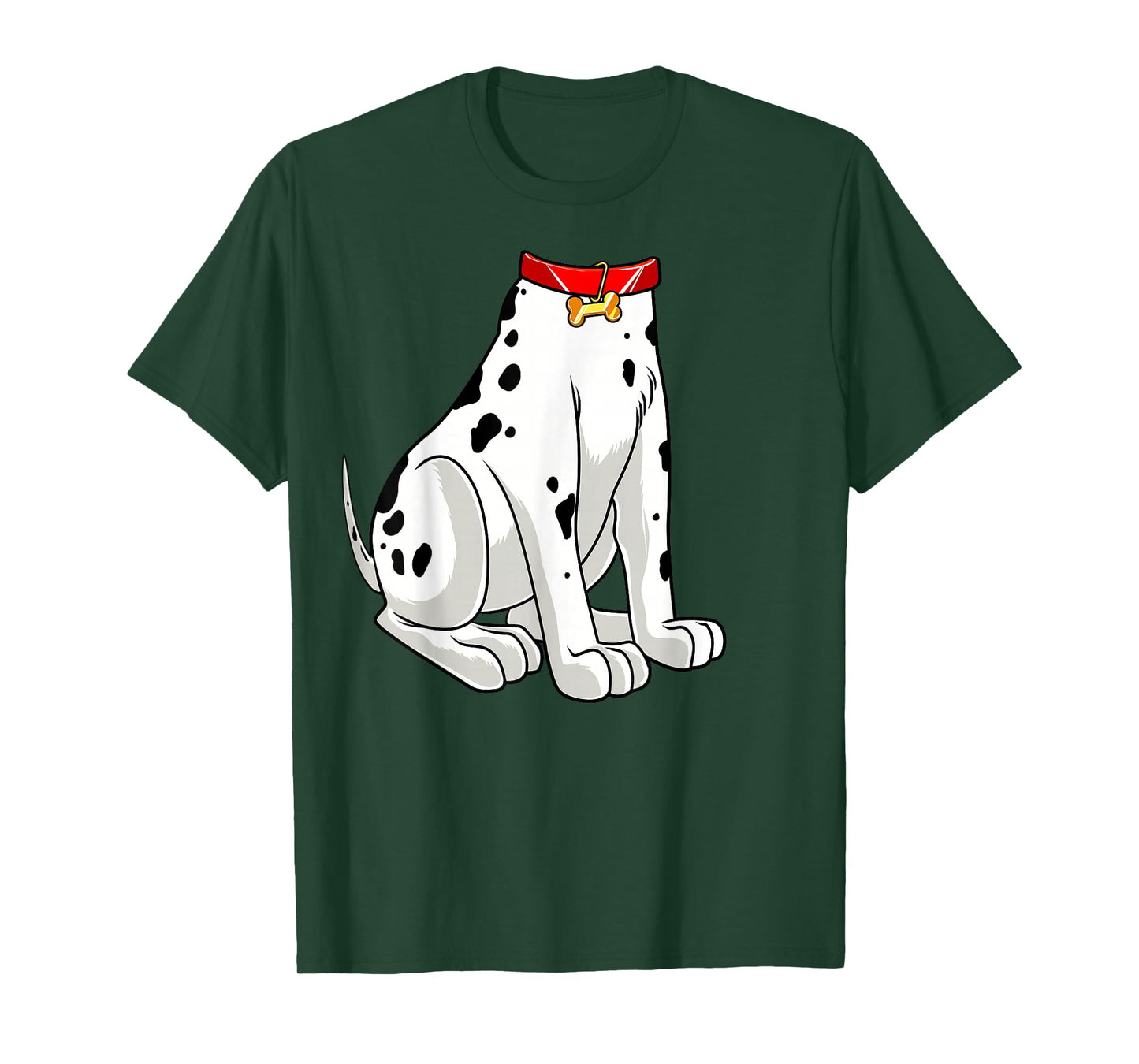 Dalmatian Costume Halloween Dog Print Men Women Kids T-Shirt Small
