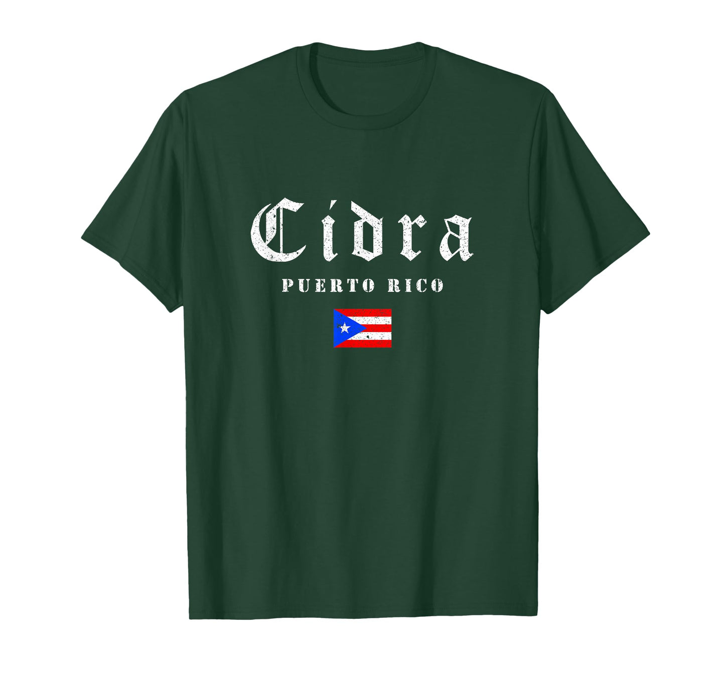 Vintage Adjuntas Puerto Rico Flag Pride Home Root Travel T-Shirt