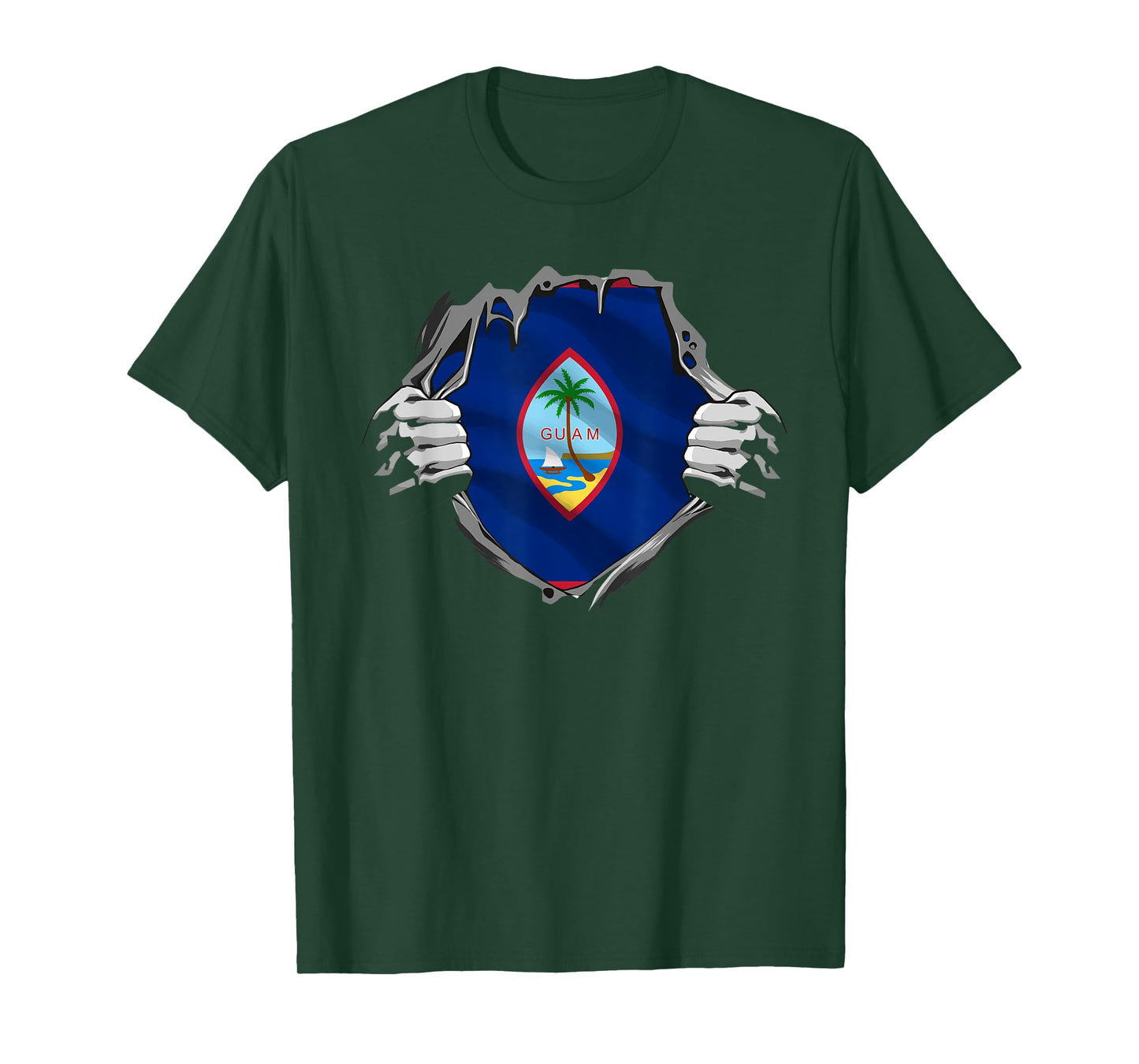 Funny Guam Flag Country Oceania T-Shirt