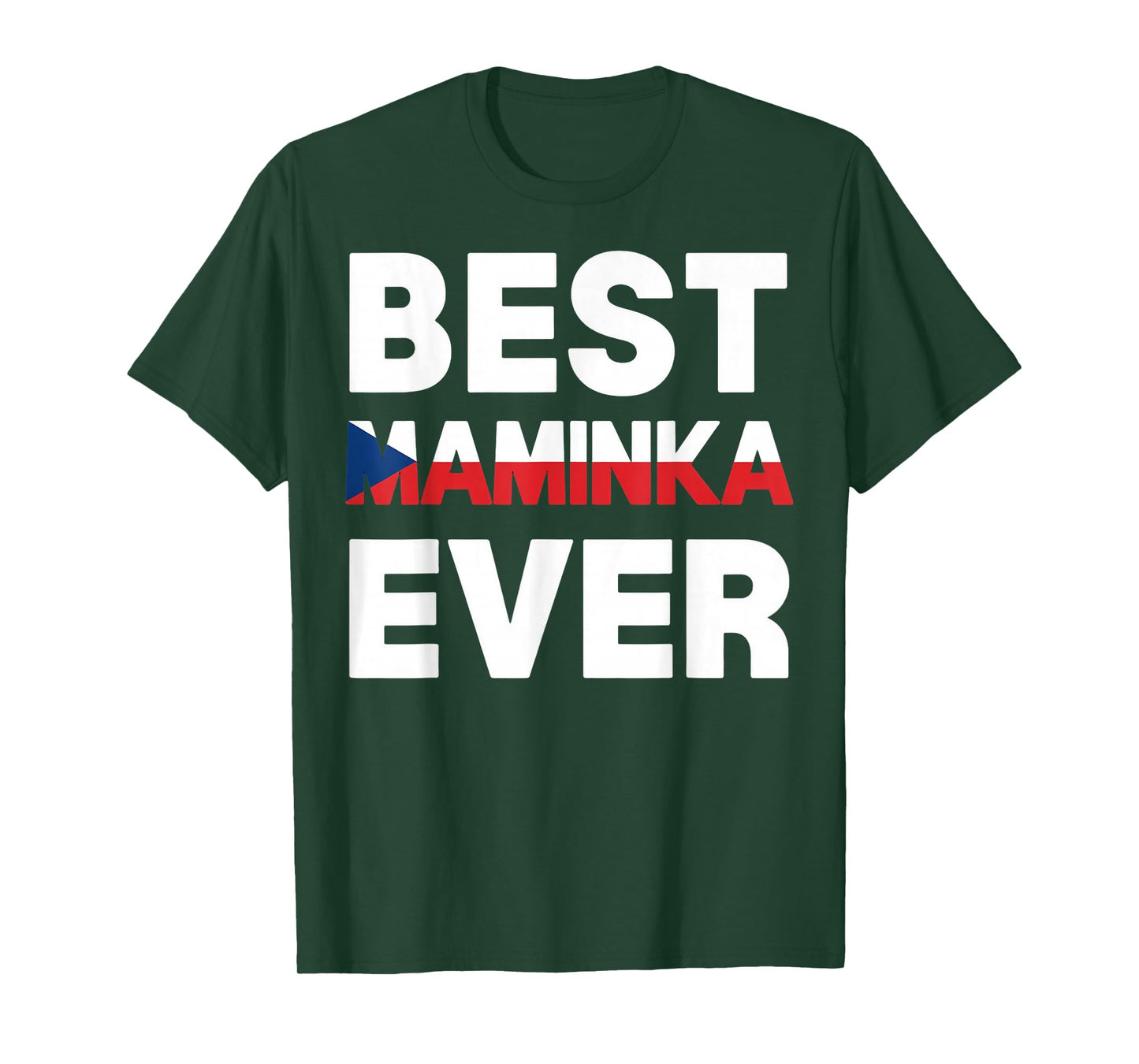 Best Maminka Czech Republic Flag Czech Roots Europe Czech T-Shirt