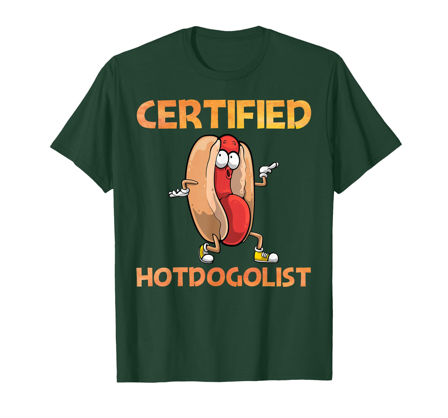 Cool Hotdog Outfit for Men Women Adult Hotdog Hot Dog Lover T-Shirt