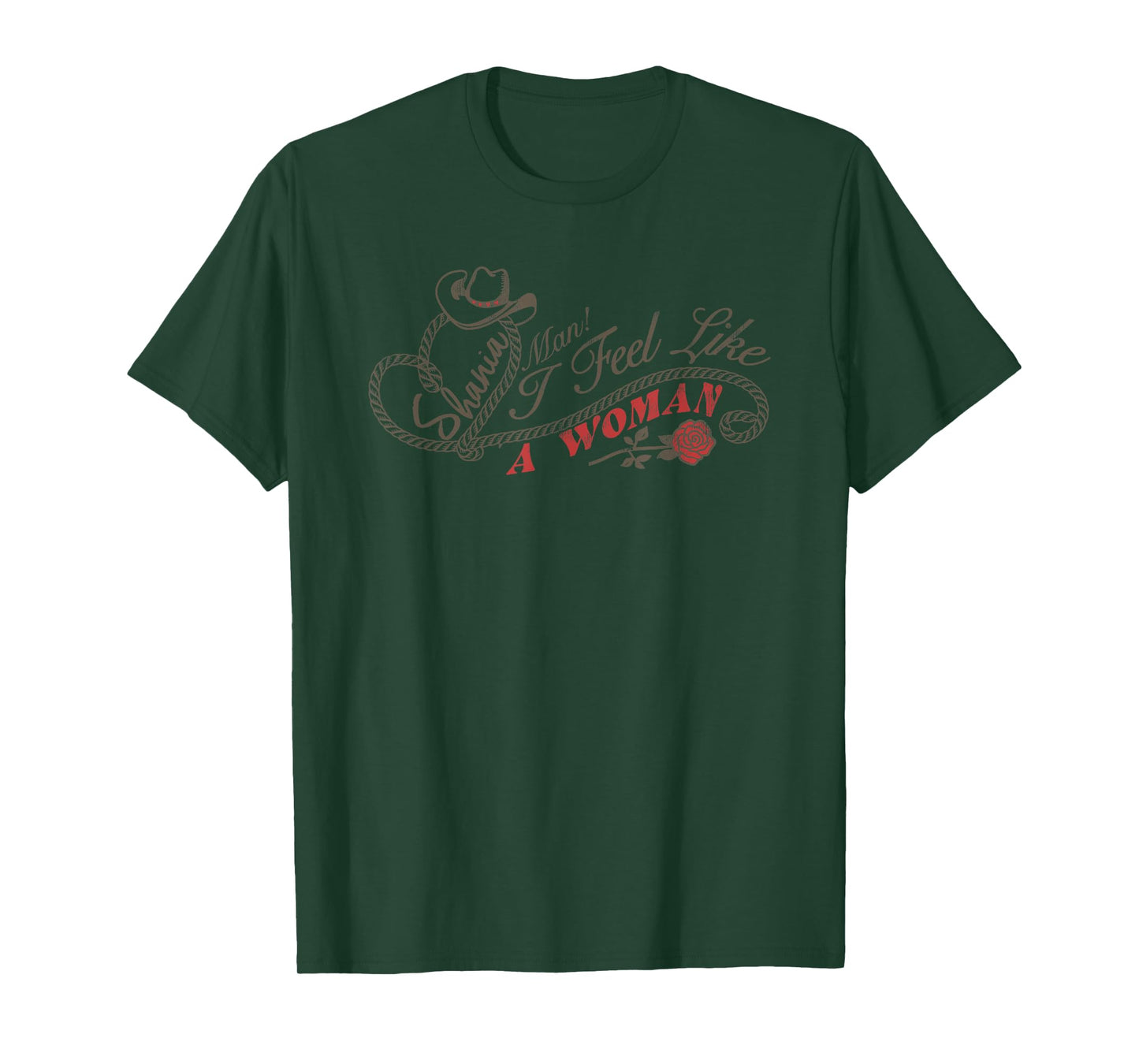 Official Shania Twain Man! I Feel Like A Woman! T-Shirt