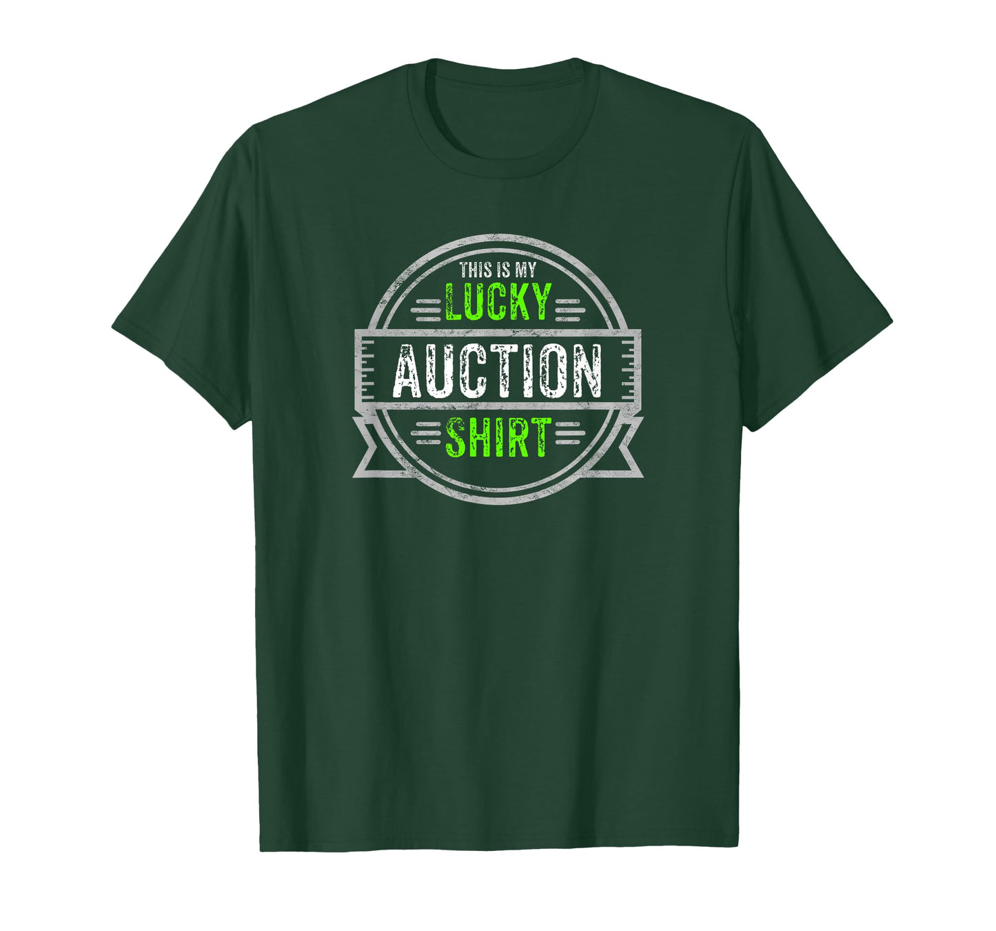 Funny This is My Lucky Auction Shirt Auction Lover T-Shirt