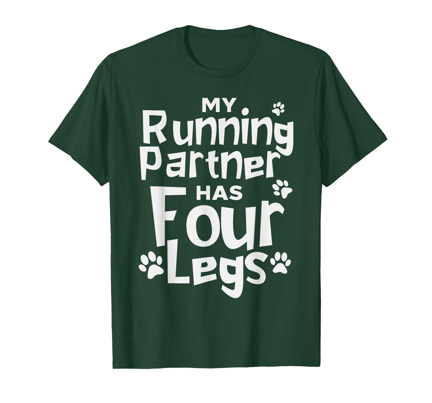Funny Running Shirt Dog Marathon Runners Four Legs T-Shirt